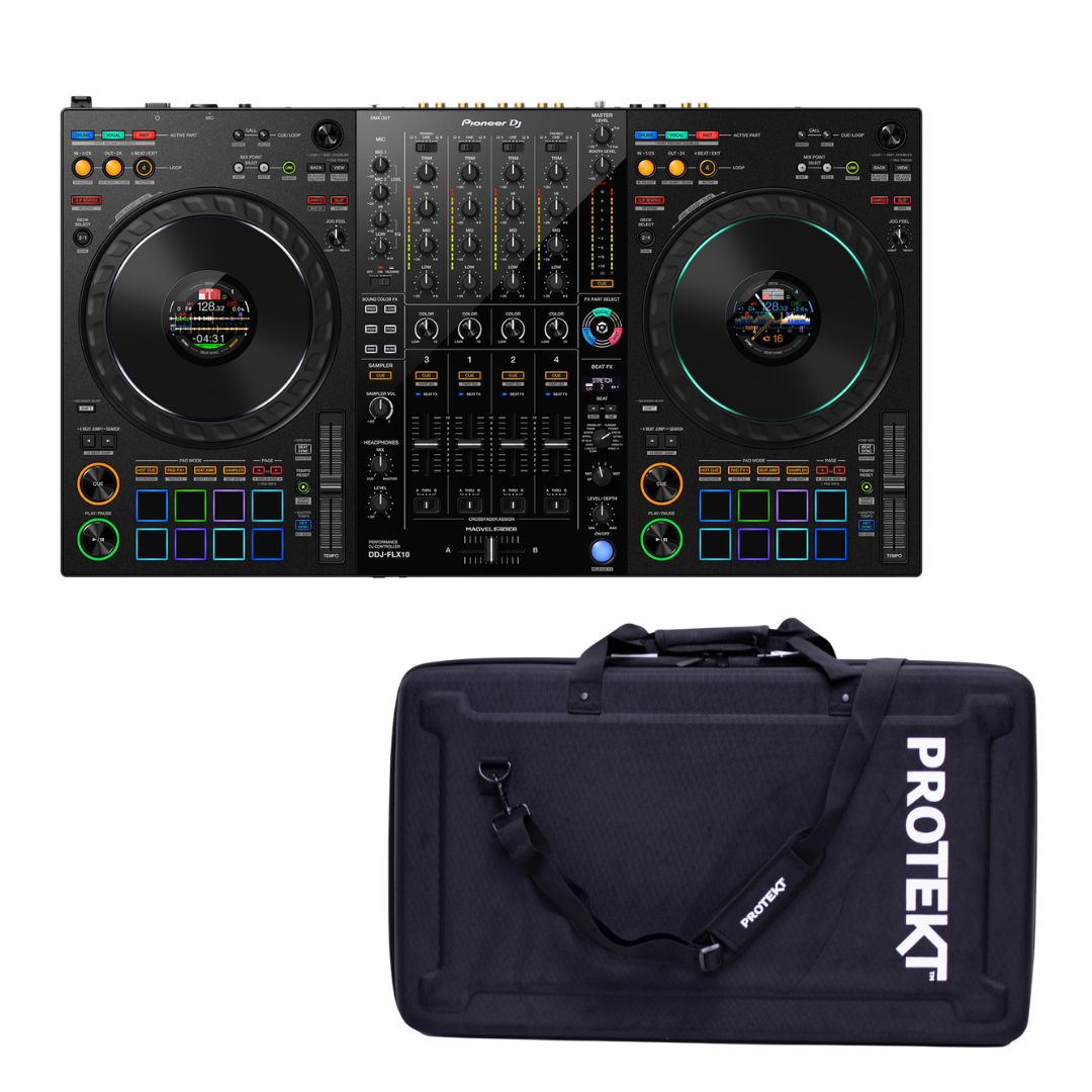 Pioneer DJ DDJ-FLX10 + Protekt Carry Bag Bundle