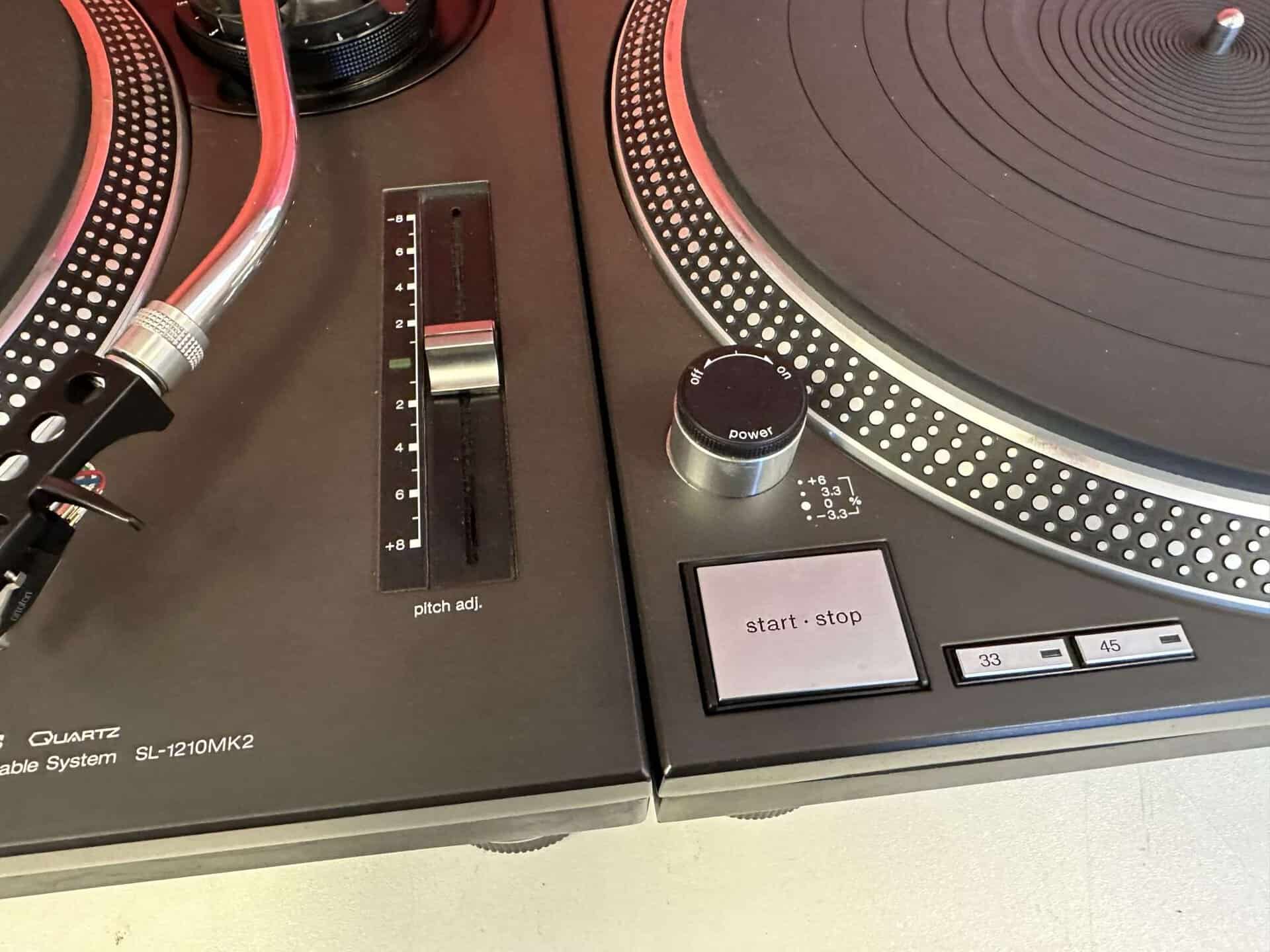 2x Technics SL 1210 MK2 Turntables Decks - Deck Converters