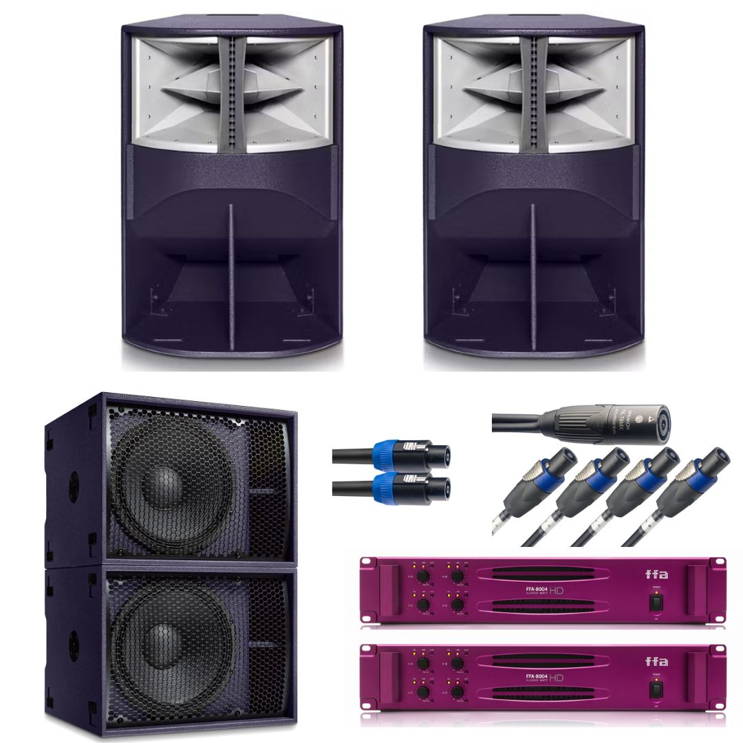 Funktion-One EVO X & BR118.2 Complete Turnkey Sound System with Full Fat Audio Amplification