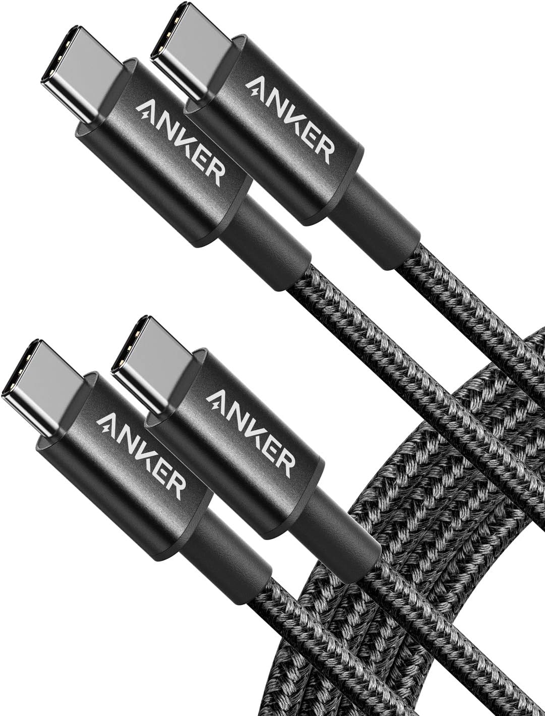 Anker USB C to USB C Charger Cable 6 ft 60W (3A) Type C - Twin Pack