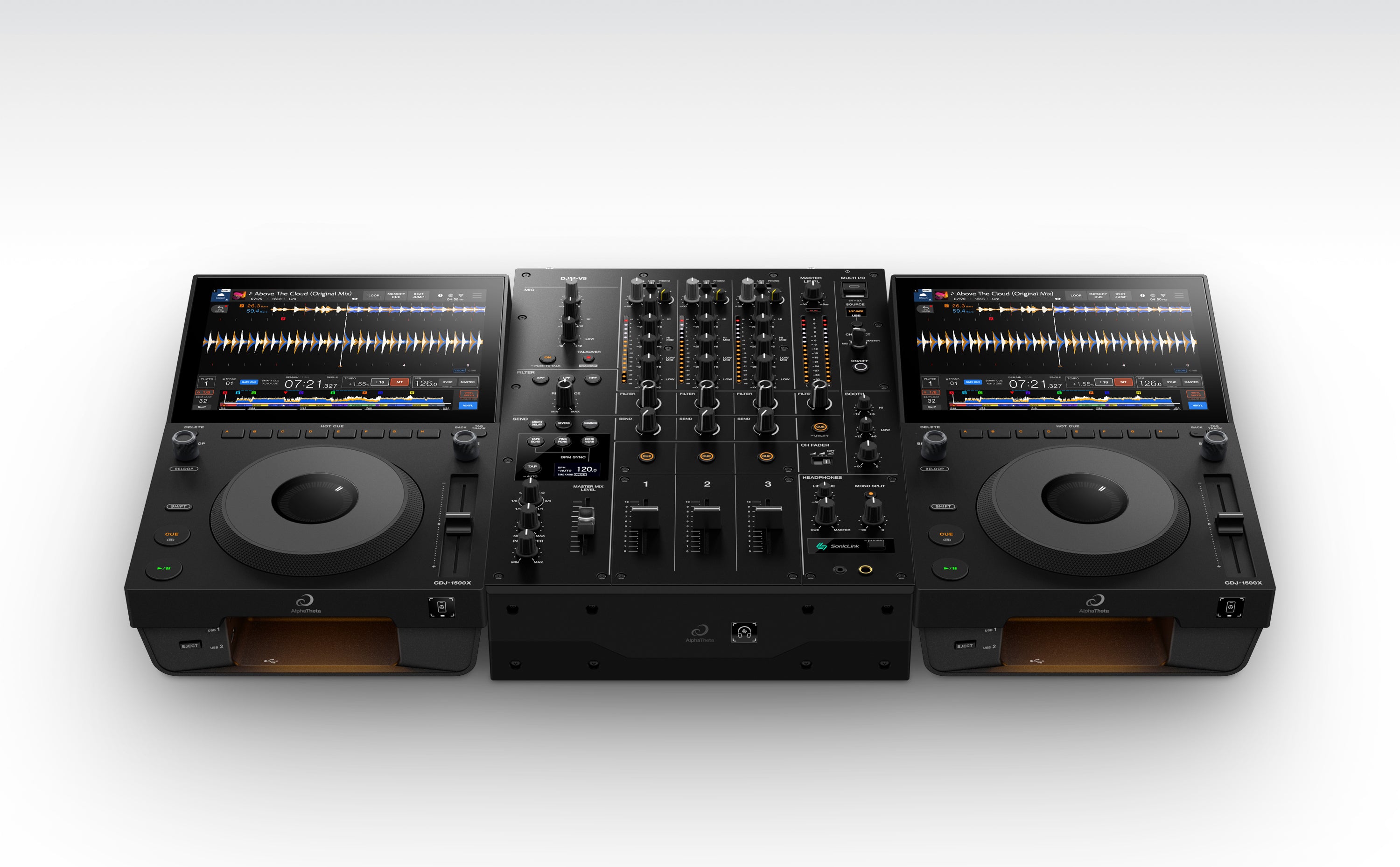AlphaTheta CDJ-1500X Pair + DJM-V5 DJ Bundle
