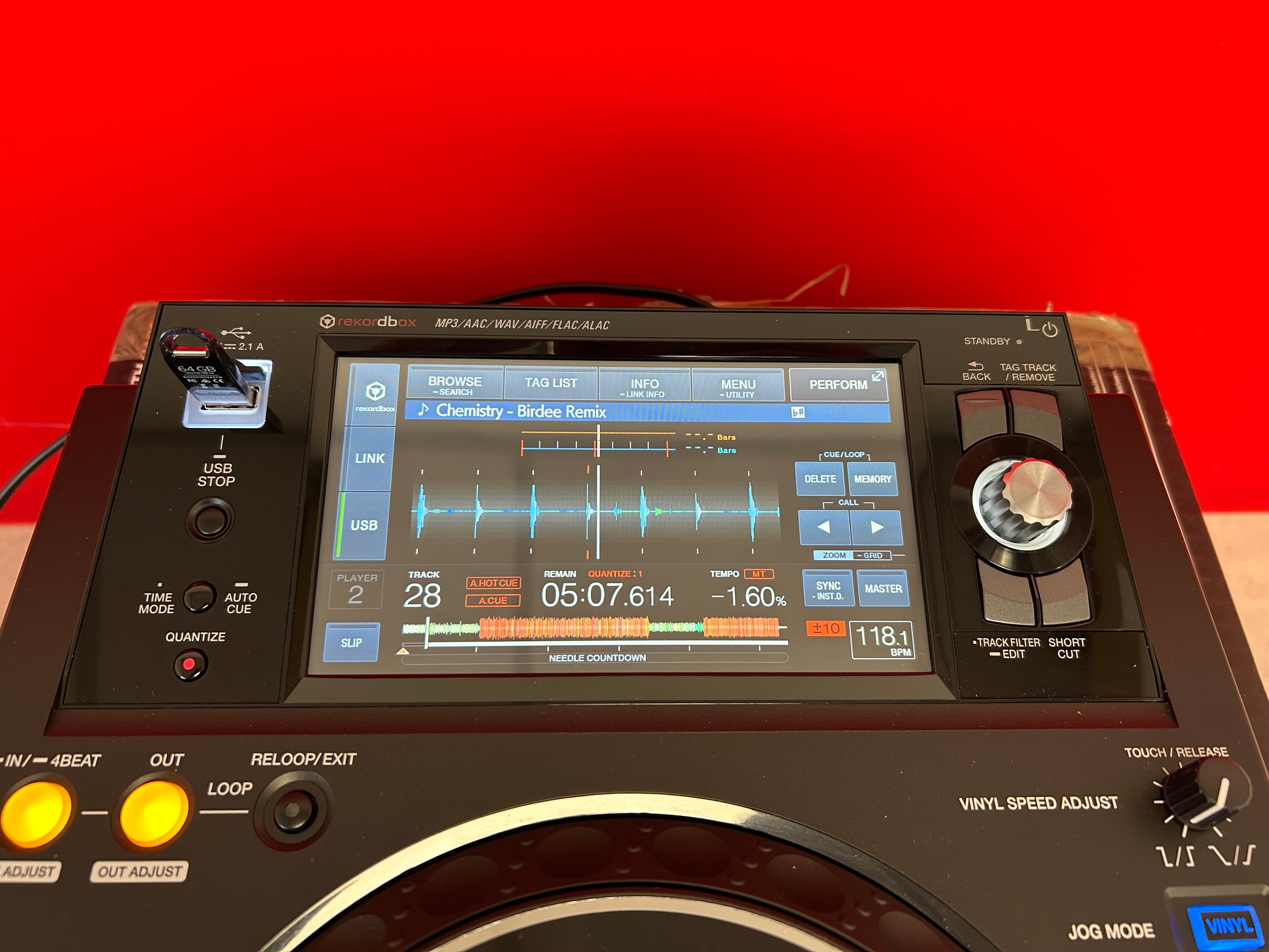 Platine DJ professionnelle Pioneer XDJ 1000 MK2 - D'occasion