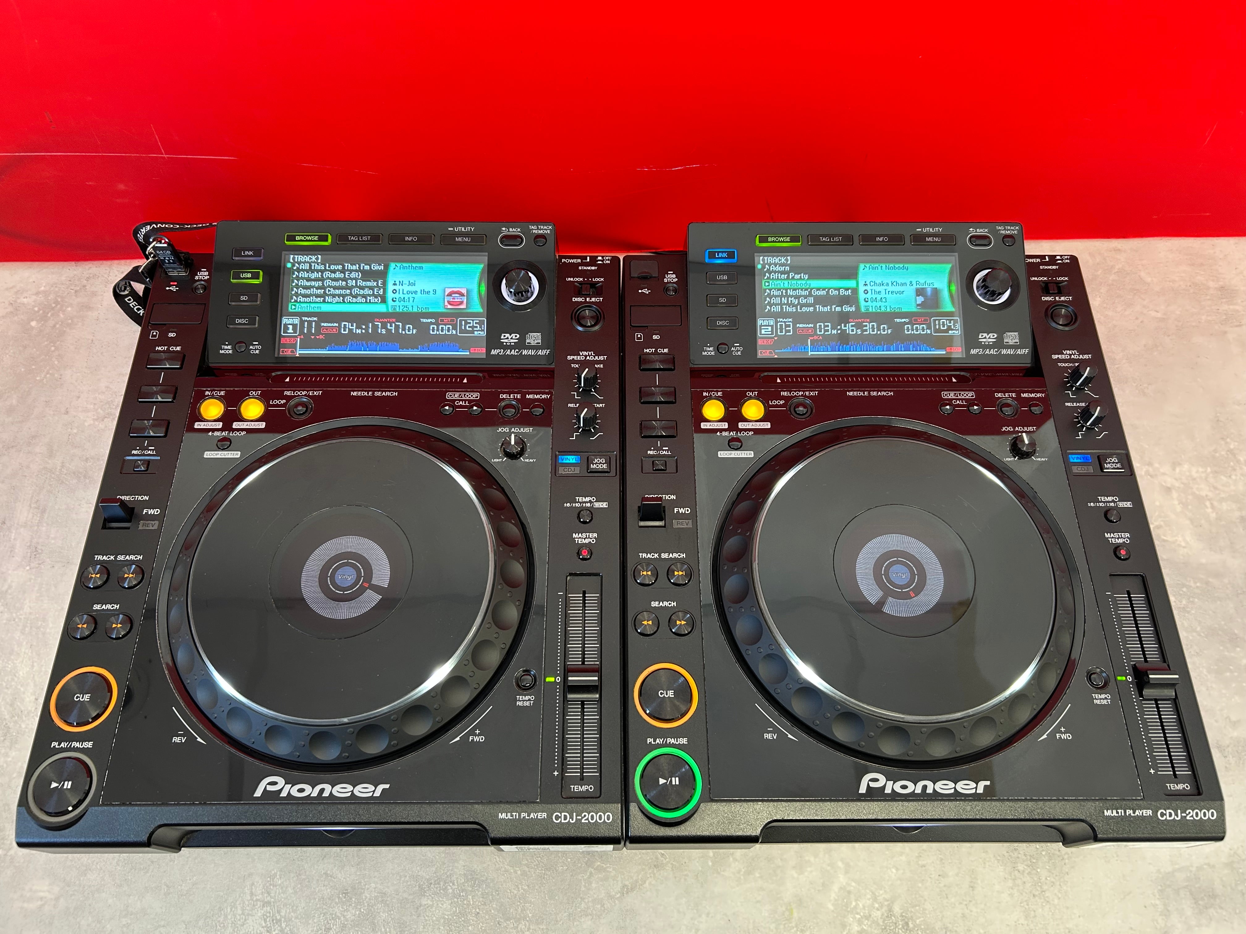 Pioneer CDJ 2000 DJ Decks PAIR - Pre Owned