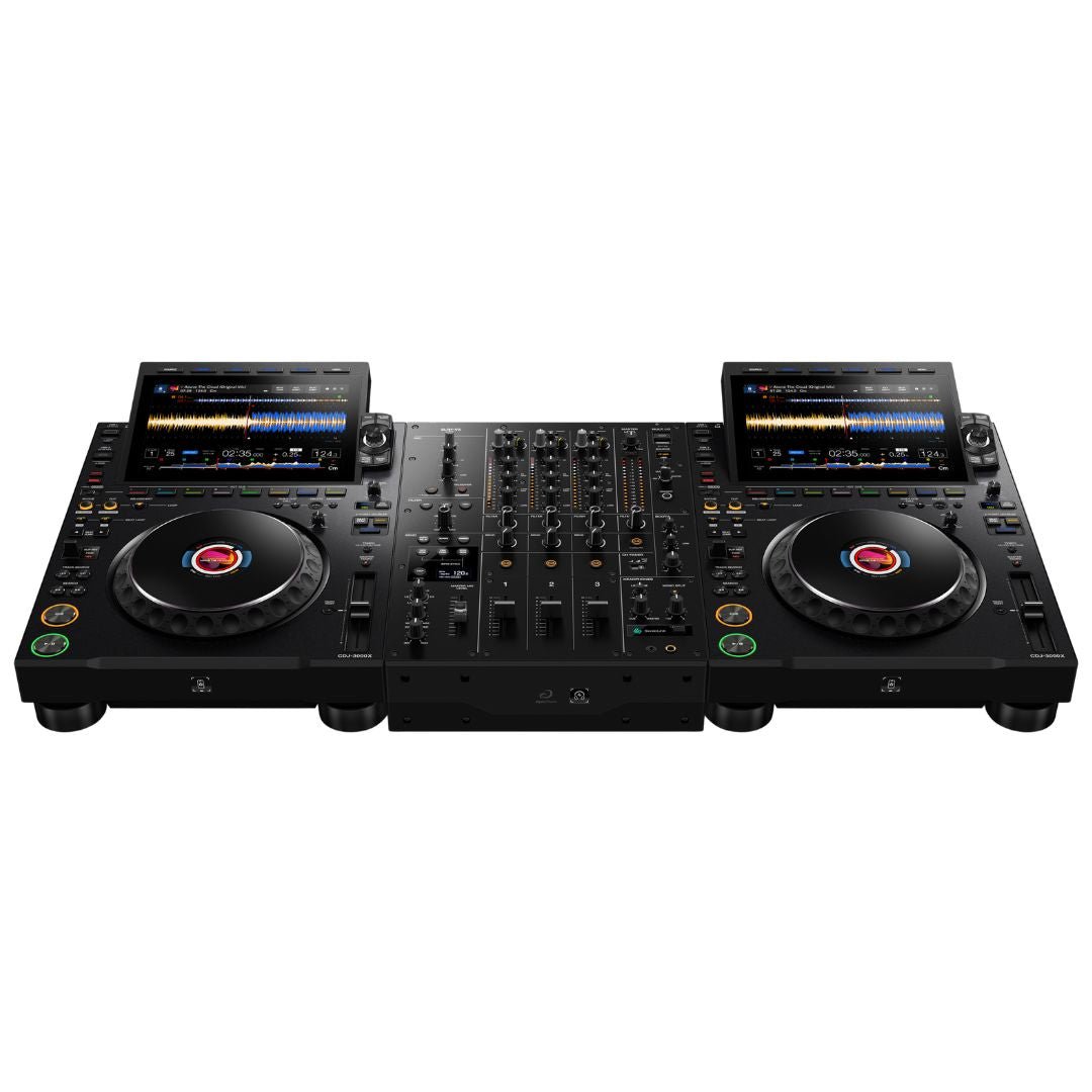 AlphaTheta CDJ - 3000X + DJM - V5 Mixer Bundle – Professional Club DJ System - Deck Converters