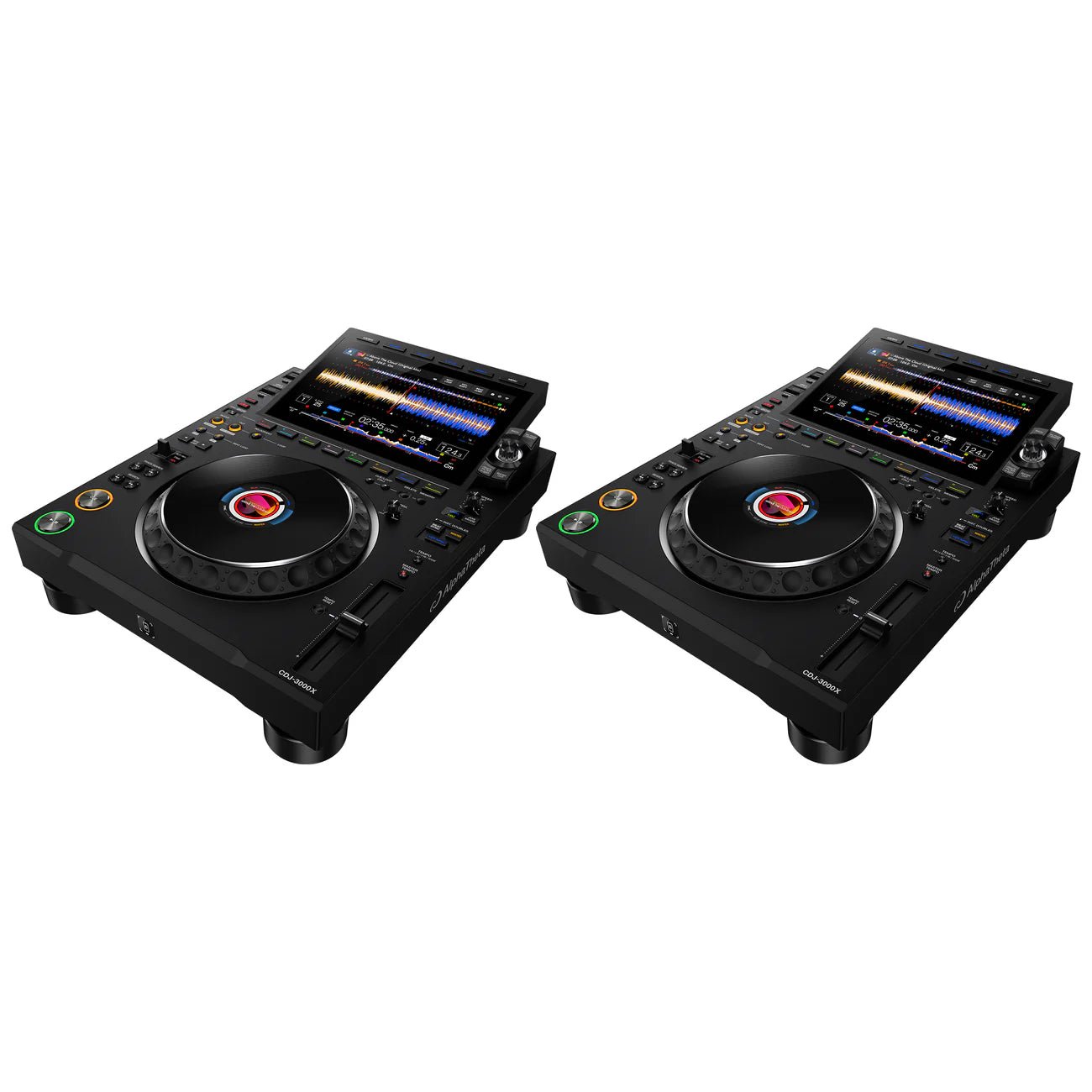 AlphaTheta CDJ3000X Professional DJ Multi Player - Pair - Deck Converters