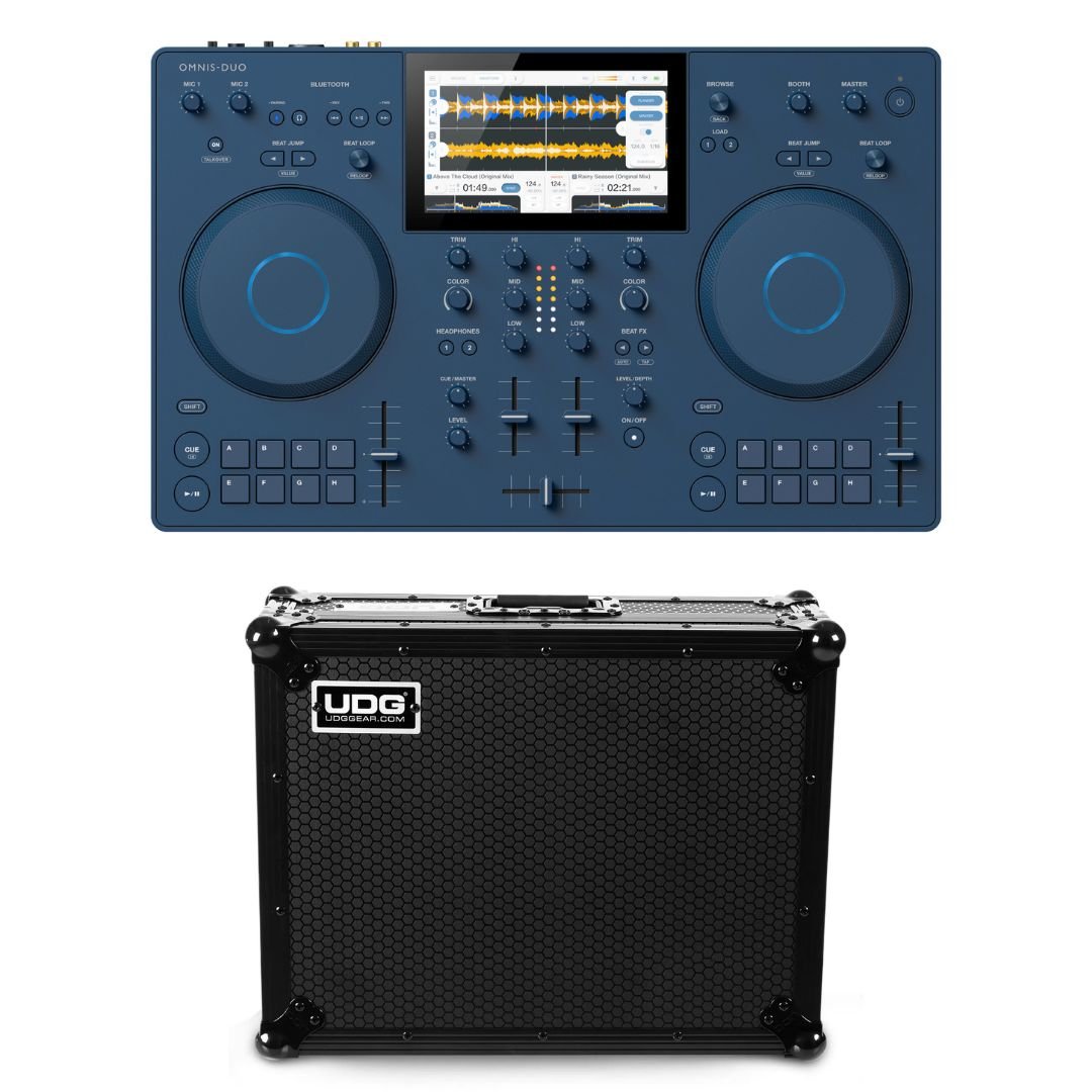 AlphaTheta OMNIS - DUO Portable DJ System + UDG Ultimate Flightcase Bundle - Deck Converters