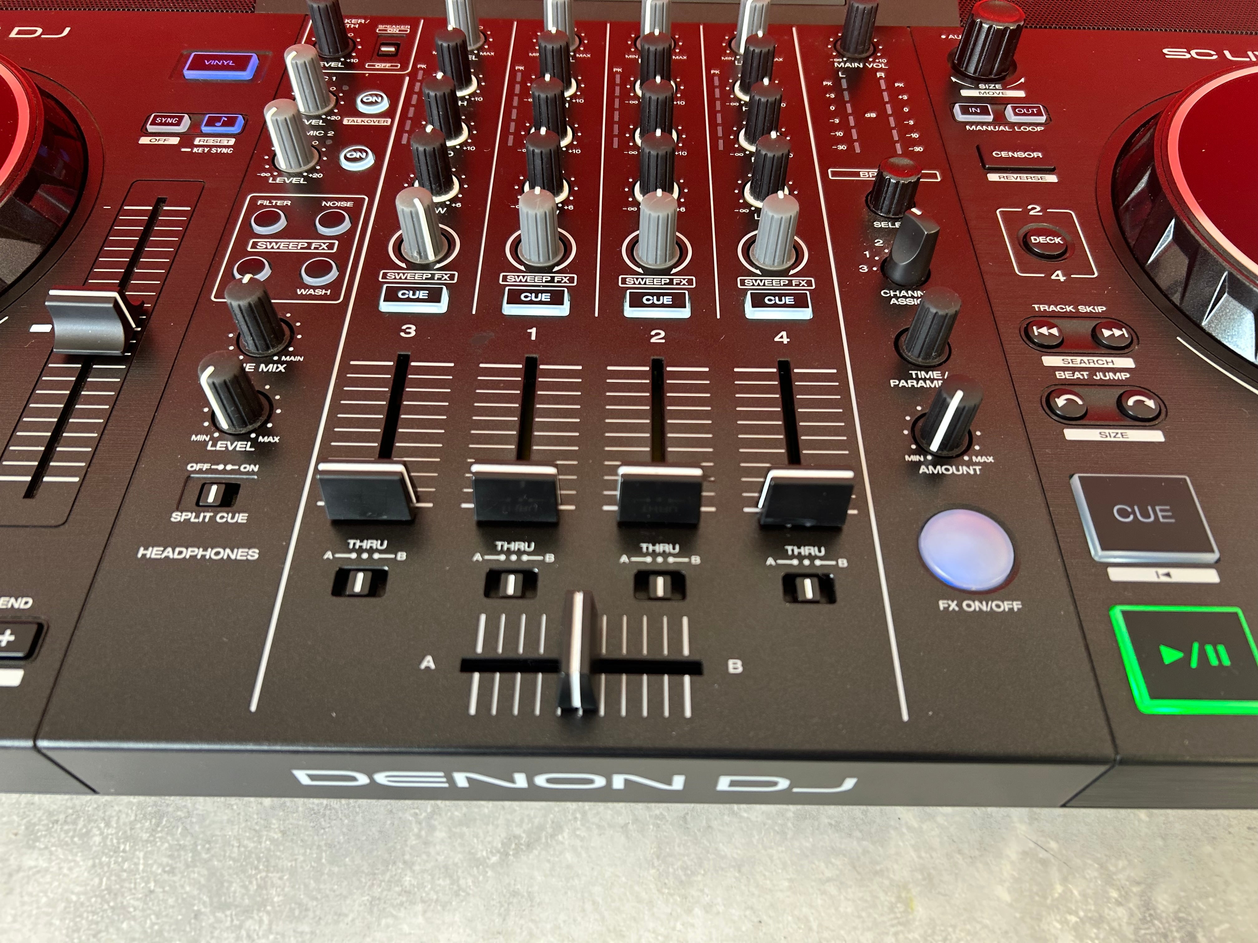 Denon DJ SC LIVE 4 - 4 Deck Standalone DJ Controller - Pre Owned - Deck Converters
