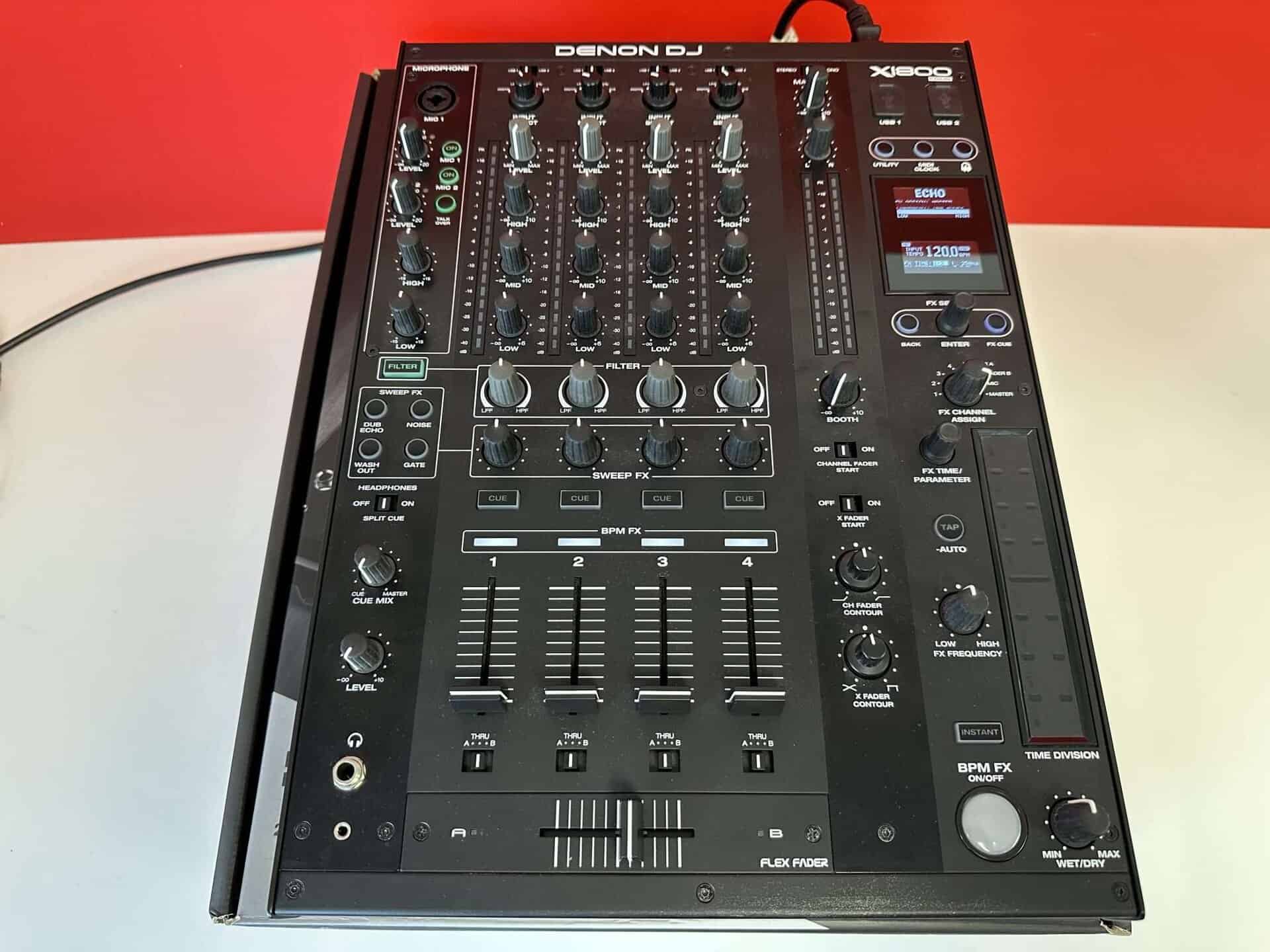 Denon X1800 PRIME Professional DJ Mixer - Deck Converters