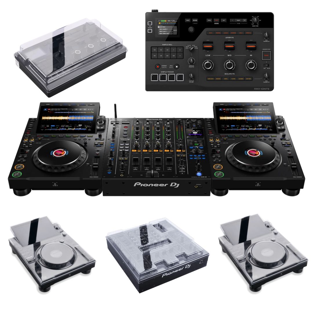 AlphaTheta CDJ-3000X DJM-A9 & RMX-IGNITE Decksaver Cover Bundle