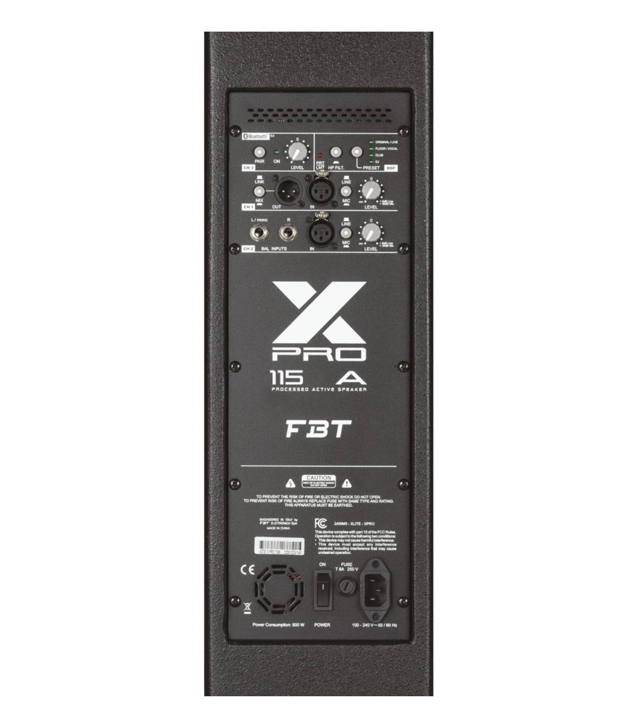 FBT Audio X-PRO 115A 15-Inch Active Speaker with Bluetooth - Deck Converters