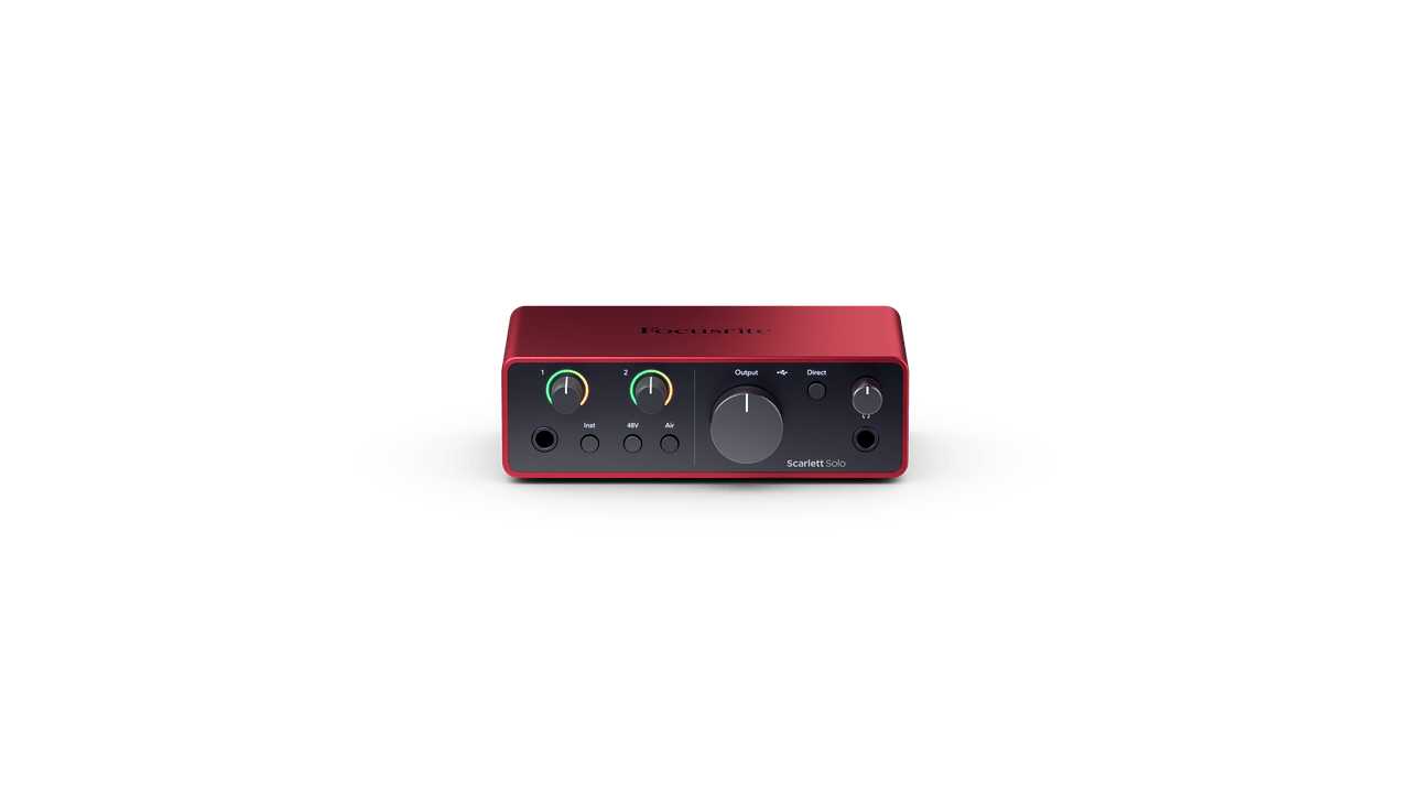 Focusrite Scarlett Solo USB Audio Interface (4th Gen) - Deck Converters