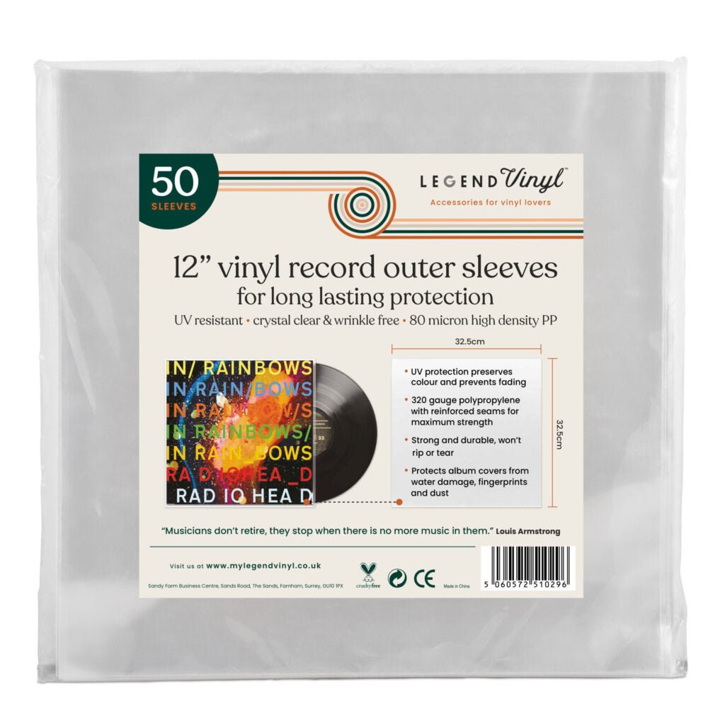Legend Vinyl LP Record Sleeves - Pack of 50 - Deck Converters