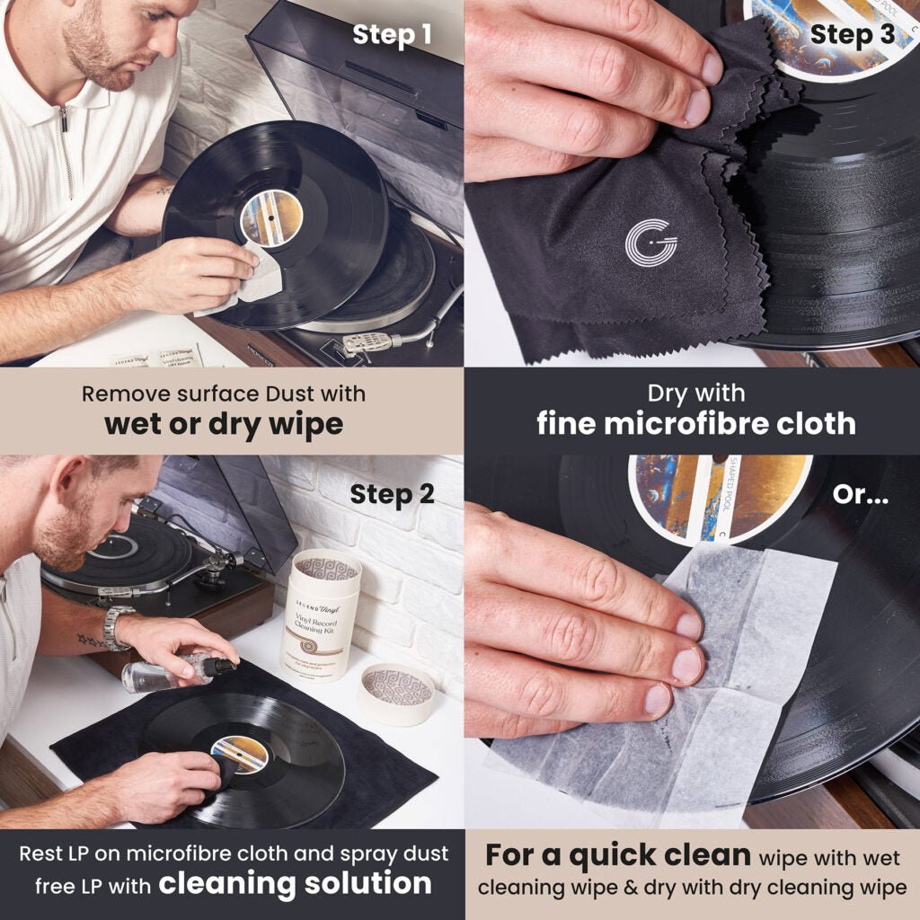 Legend Vinyl - Vinyl Record Cleaning Kit - Deck Converters