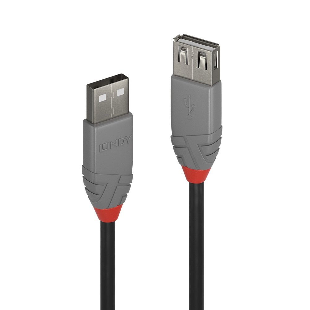 Lindy 2m USB 2.0 Type A Extension Cable, Anthra Line - Deck Converters