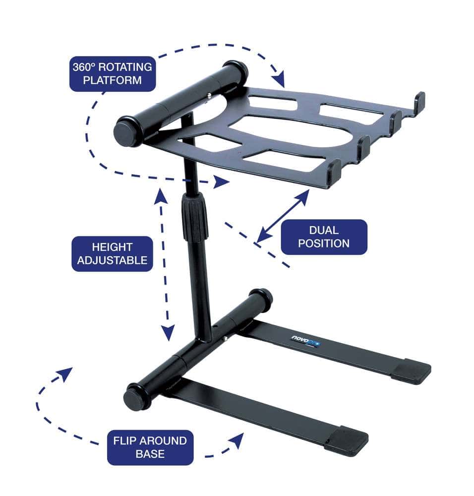 Novopro LS22M Folding Laptop / Tablet Multi Stand - Deck Converters