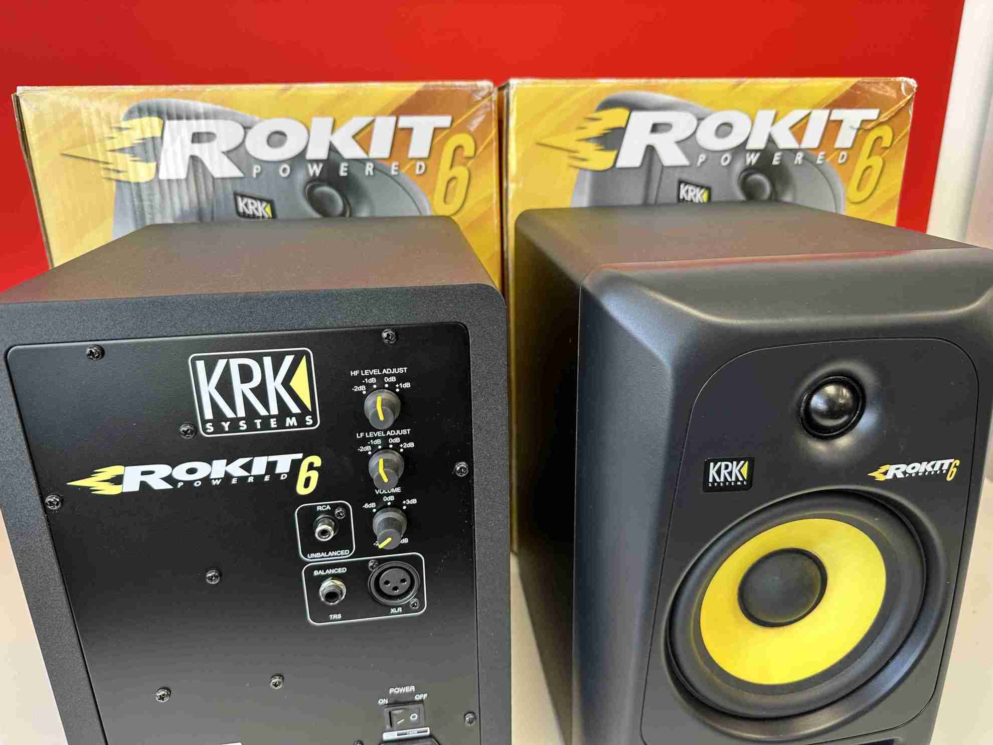 PAIR KRK Rockit RP6 G3 Active Studio Monitors Speakers - Deck Converters