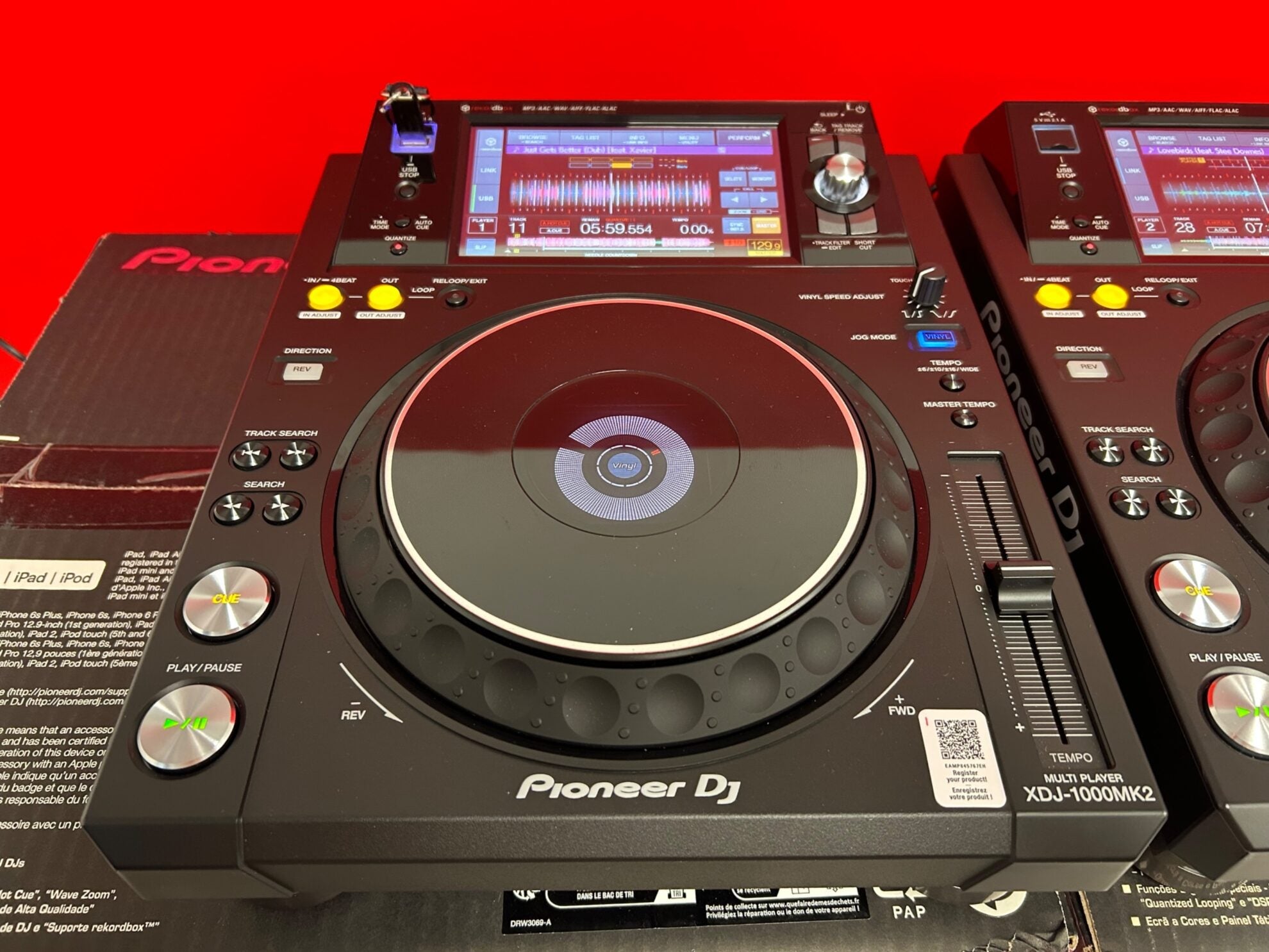 Pair Pioneer XDJ 1000 MK2 - Pre Owned - Deck Converters