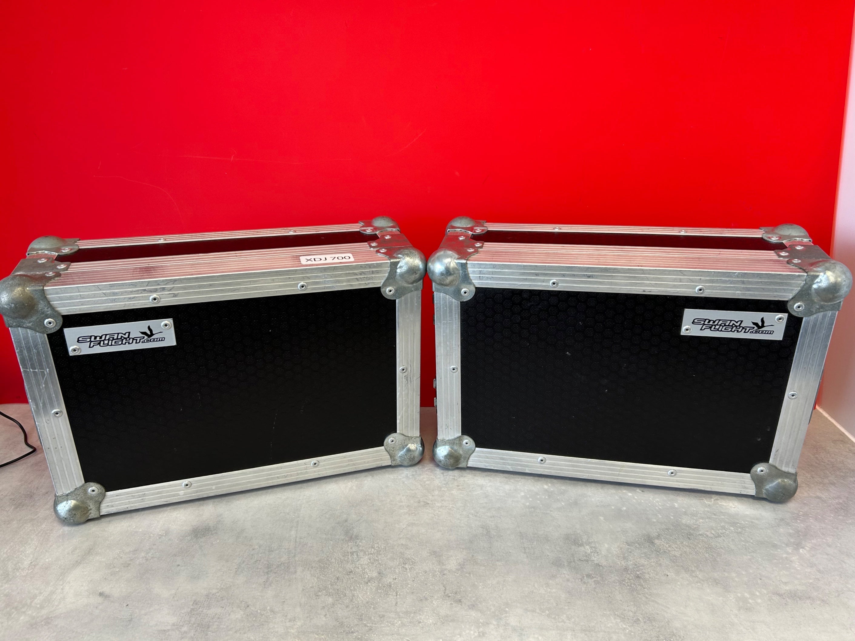 PAIR Swan Flight Case for XDJ 700 in black - Pre Owned - Deck Converters