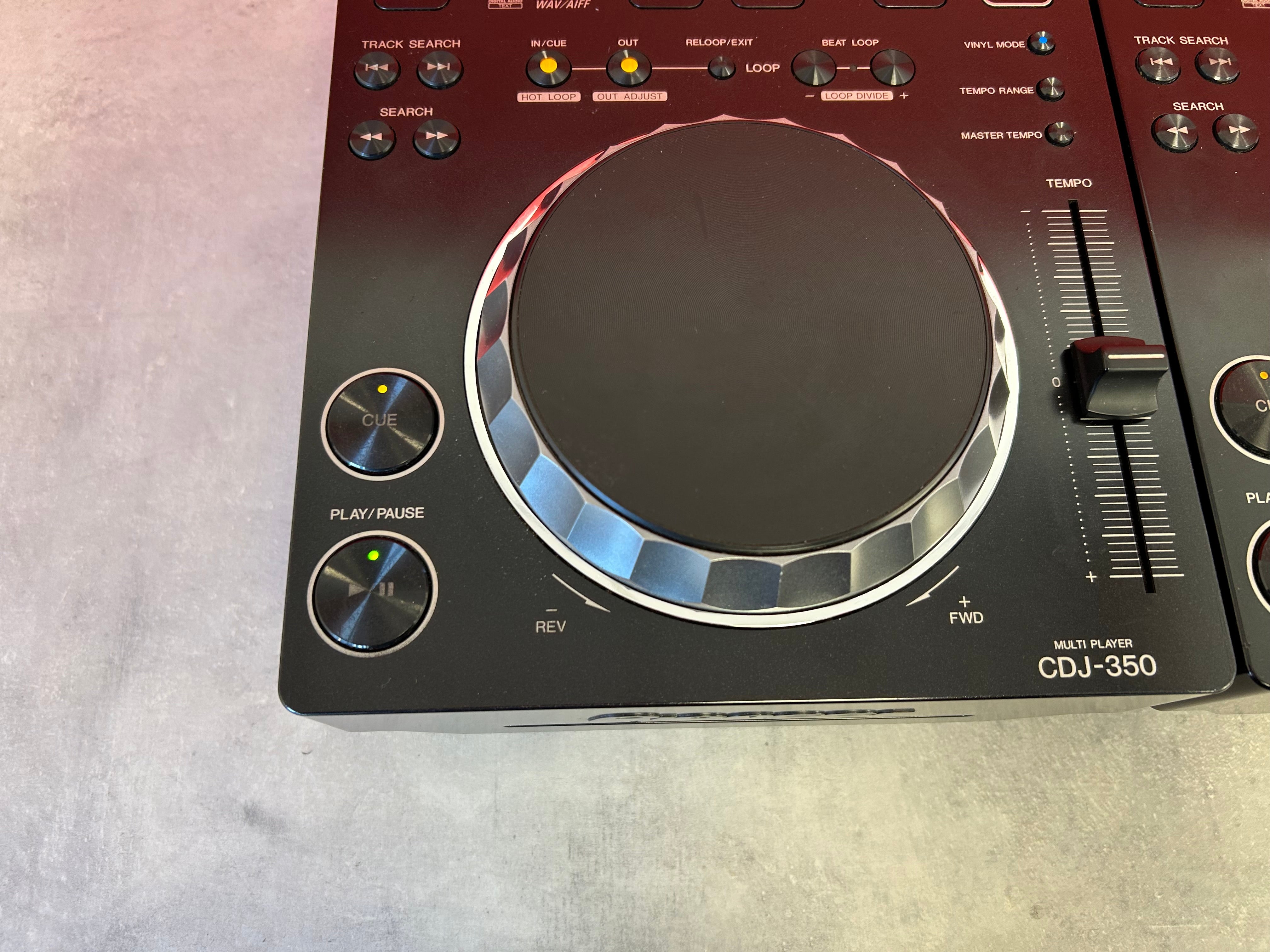 Pioneer CDJ 350 DJ Decks - PAIR - Deck Converters