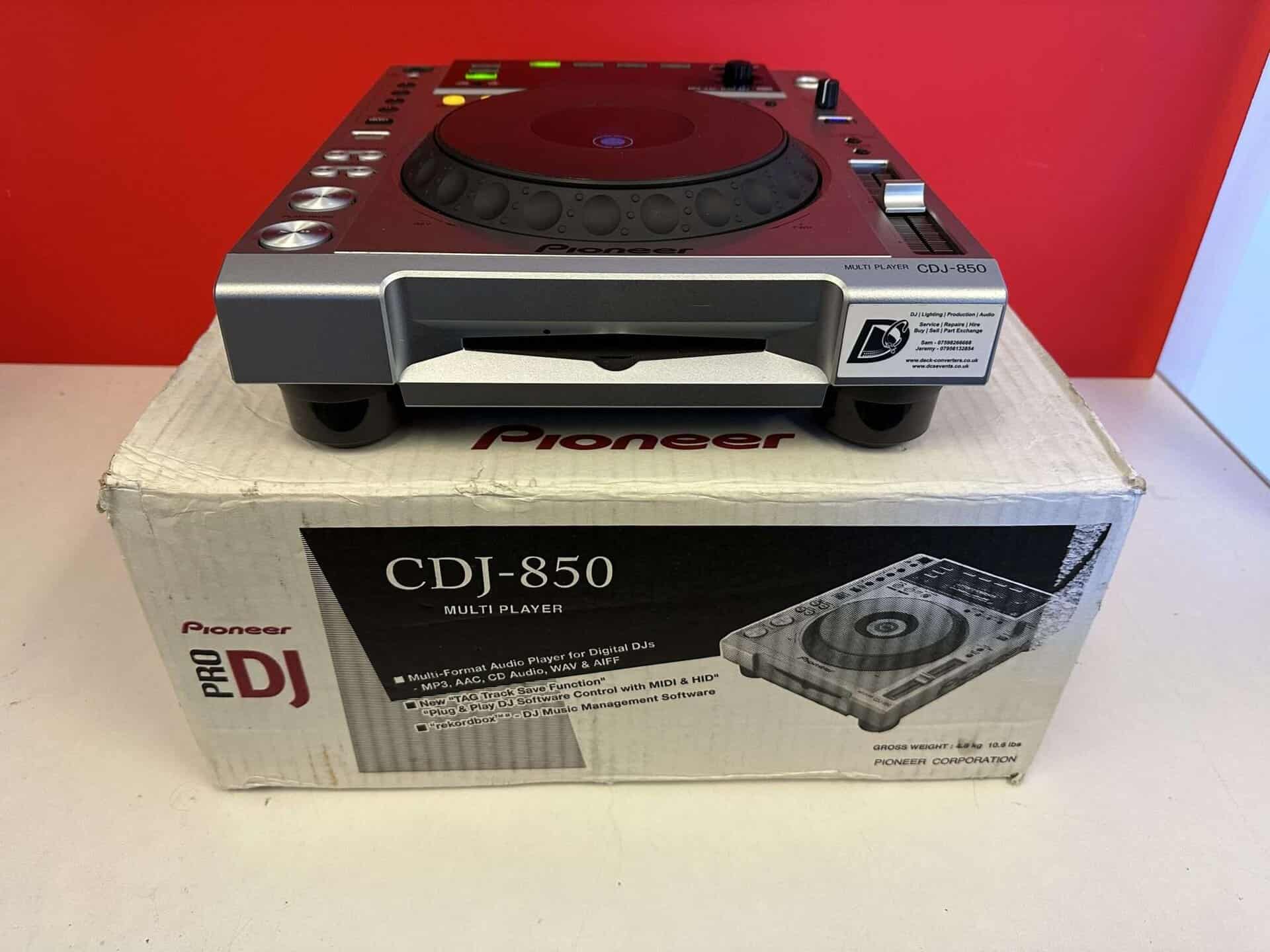 Pioneer CDJ 850 CD USB DJ Deck Silver - Deck Converters