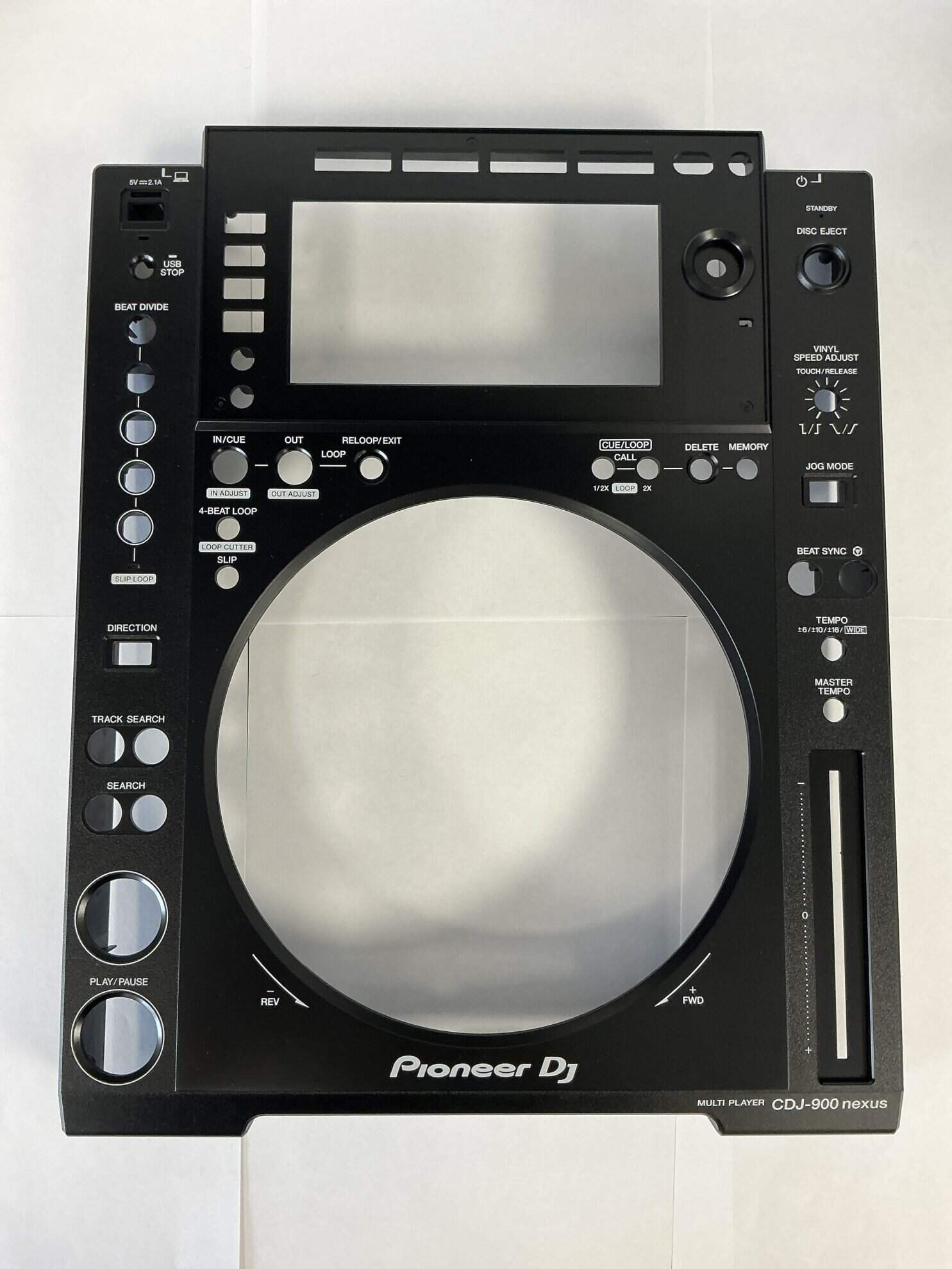 Pioneer DJ CDJ900NXS Control Panel Front DNK6266 – Deck Converters