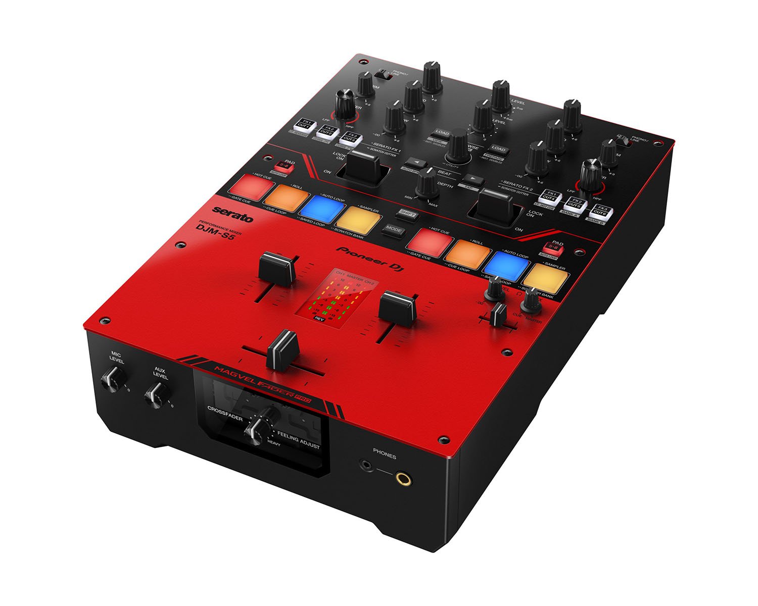 Pioneer DJ DJM - S5 2 - Channel Scratch DJ Battle Mixer for Serato DJ Pro - Deck Converters