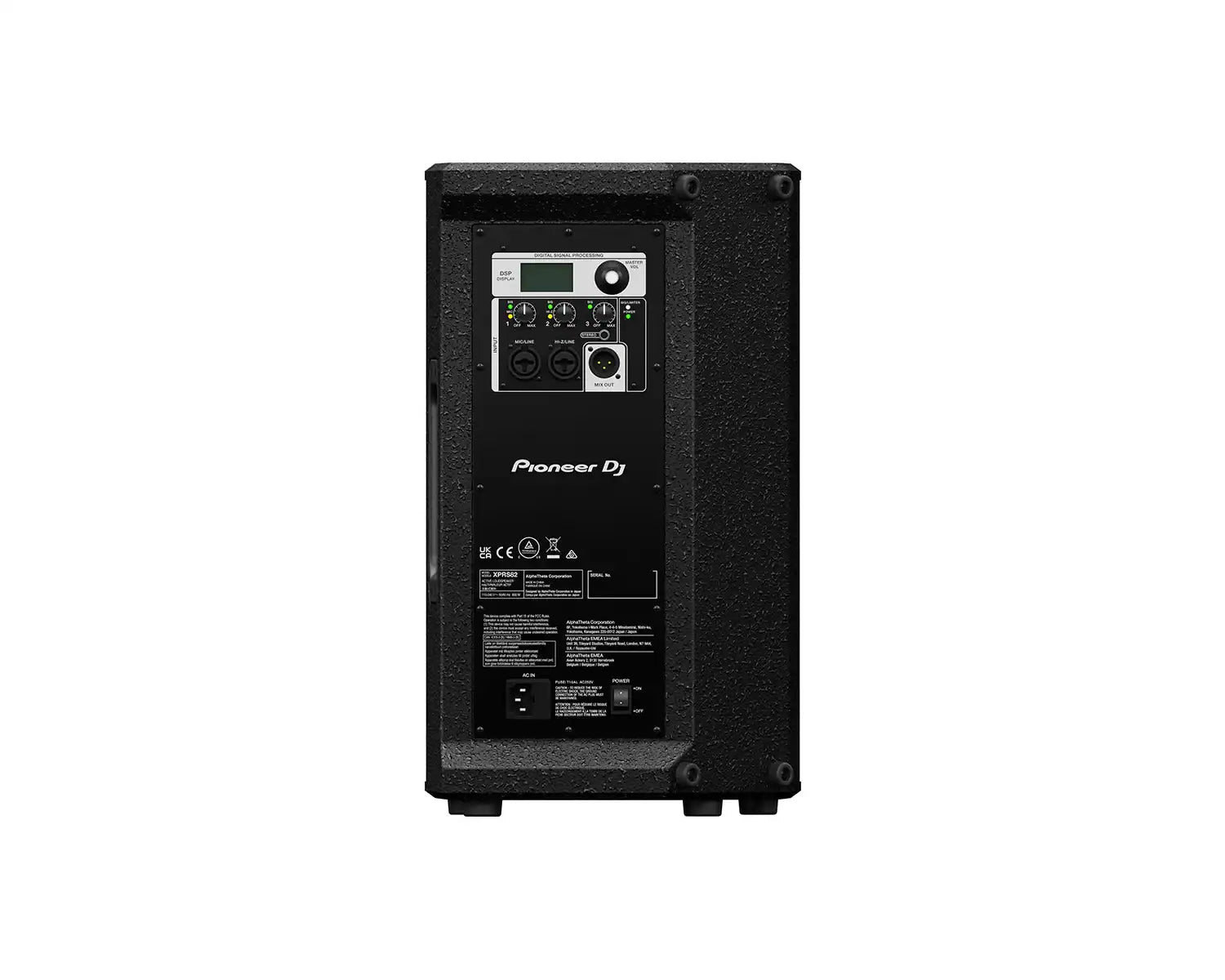 Pioneer DJ XPRS82 8" 2 - Way Active PA Speaker with Powersoft Class - D Amp - Deck Converters