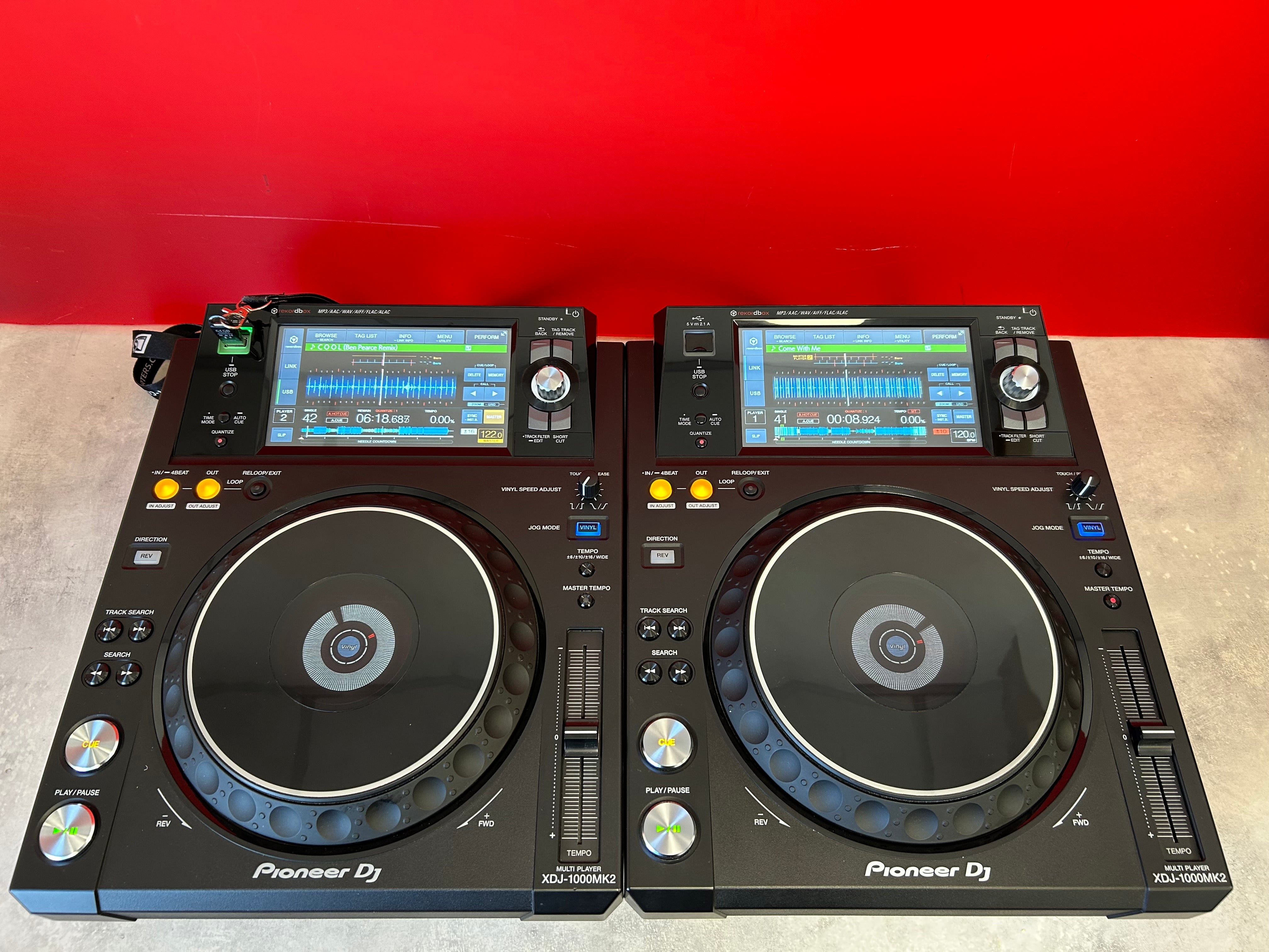 Pioneer XDJ 1000 MK2 Pair - Pre Owned - Deck Converters