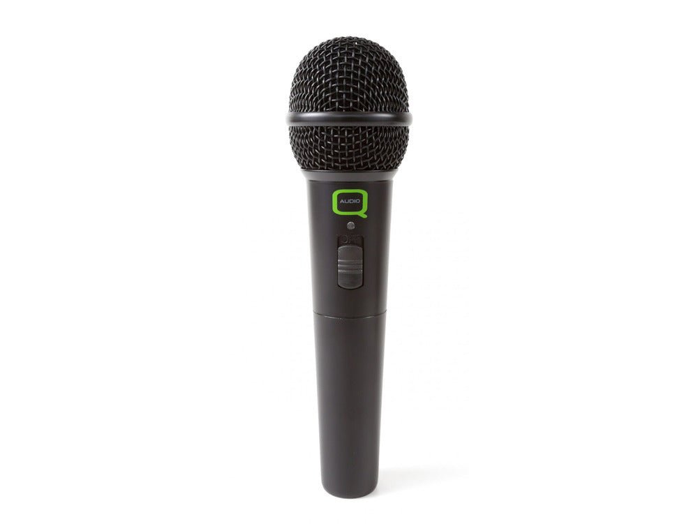 Q Audio QWM 1900 UHF Single Channel Wireless Microphone System Supplied With 1x Handheld Microphone - Deck Converters