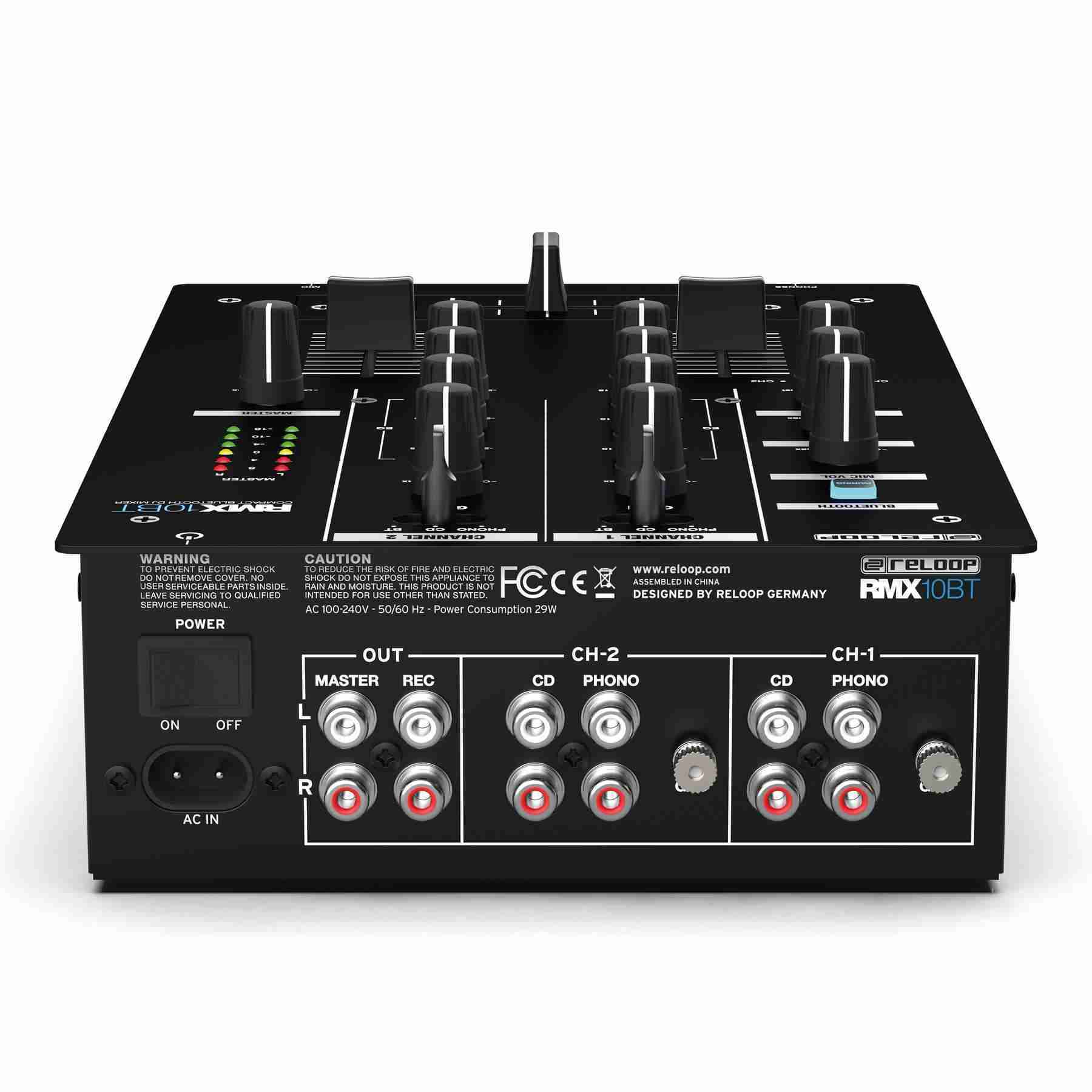 Reloop RMX - 10 BT Bluetooth Mixer - Deck Converters