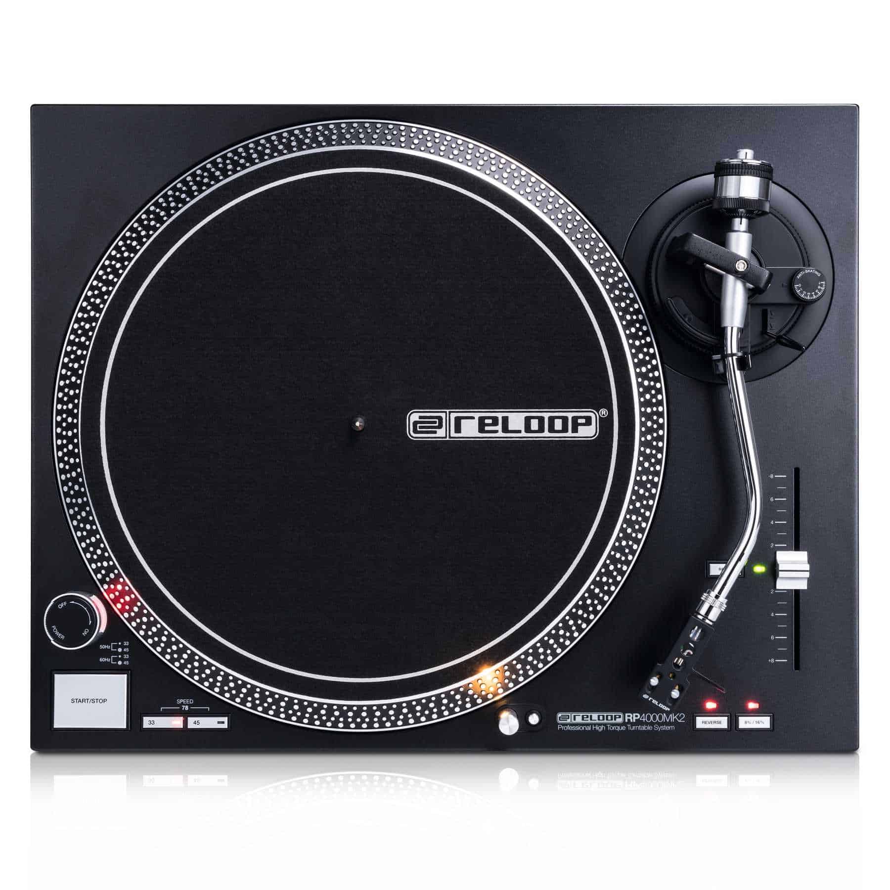 Reloop RP - 4000 MK2 Direct Drive Turntable - Deck Converters