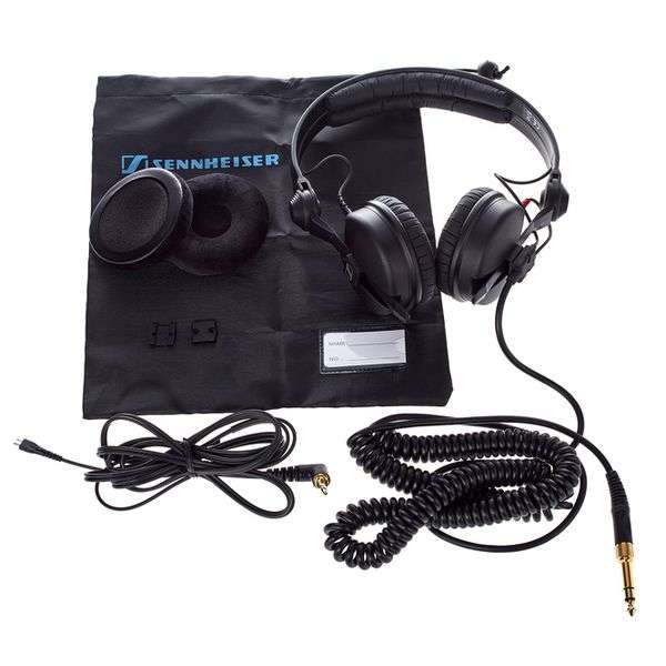 Sennheiser HD25 PLUS Headphones Split Headband + Pouch & Extra Ear Pads - Deck Converters