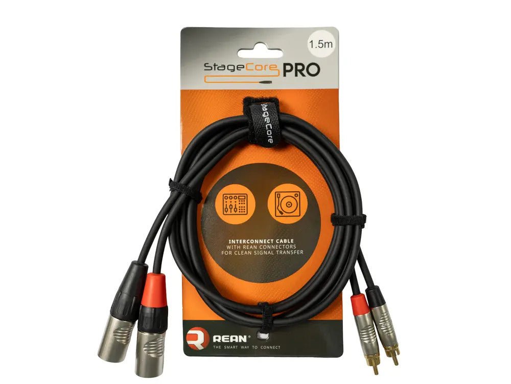 Stagecore iPRO370 StageCore PRO REAN 2x Male XLR - 2x RCA Connectors - Deck Converters