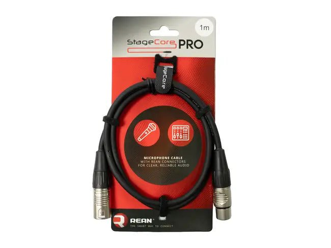 Stagecore PRO350 Female XLR - Male XLR Balanced Cable REAN Connectors - Deck Converters