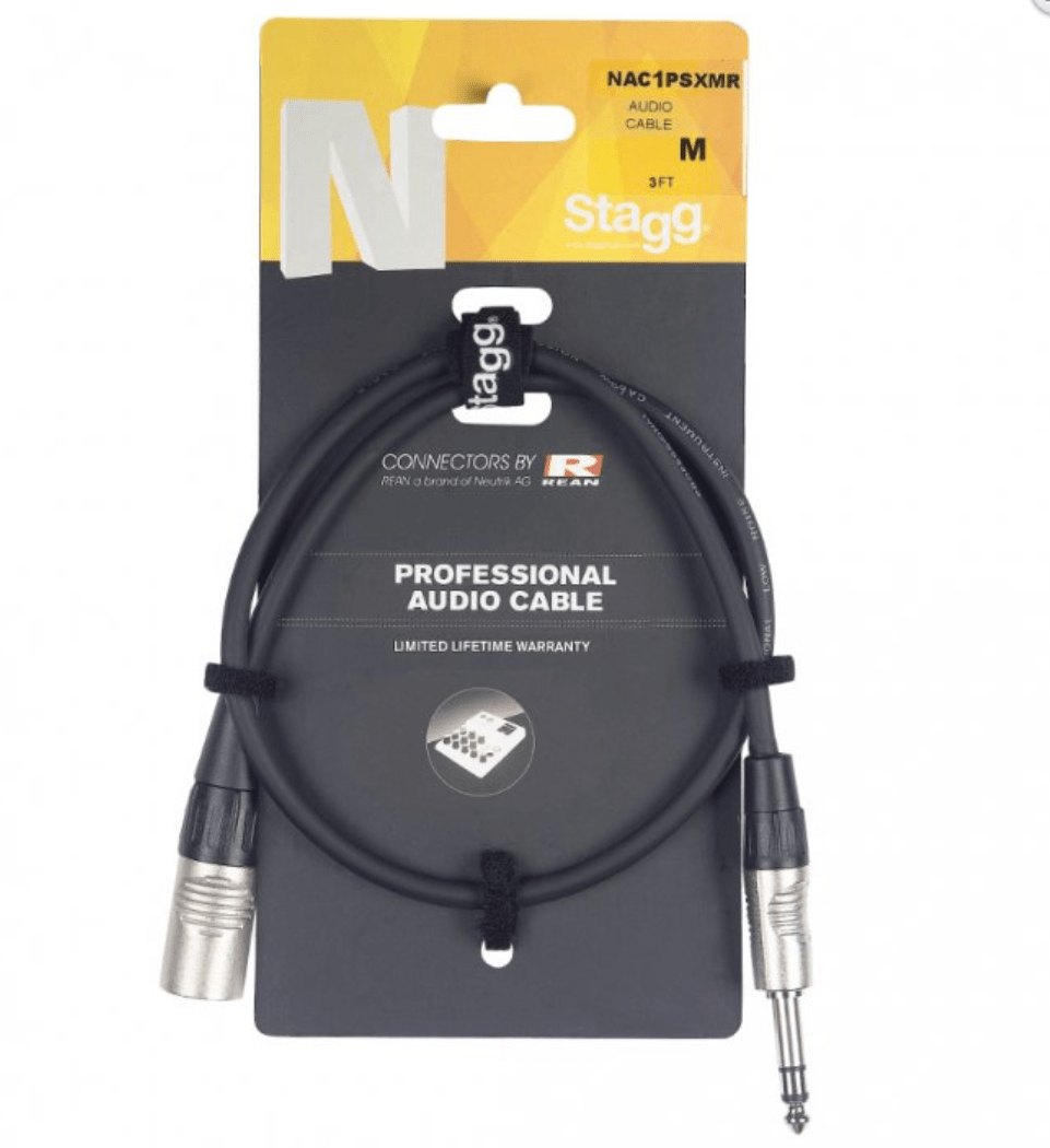 Stagg NAC PSXMR Audio Cable, Jack/XLR (m/m), Balanced - Deck Converters