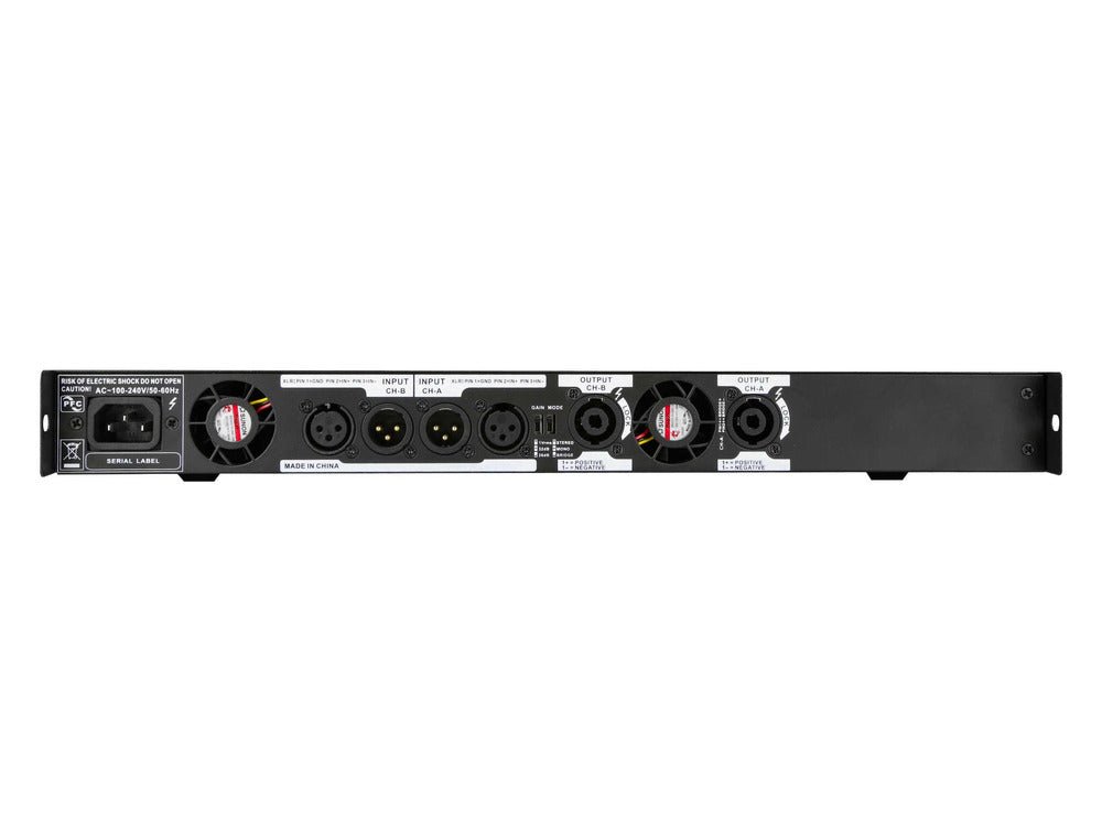 Studiomaster HX2 - 300 - 2x 255W @ 4 Ohm 1U Power Amplifier - Deck Converters