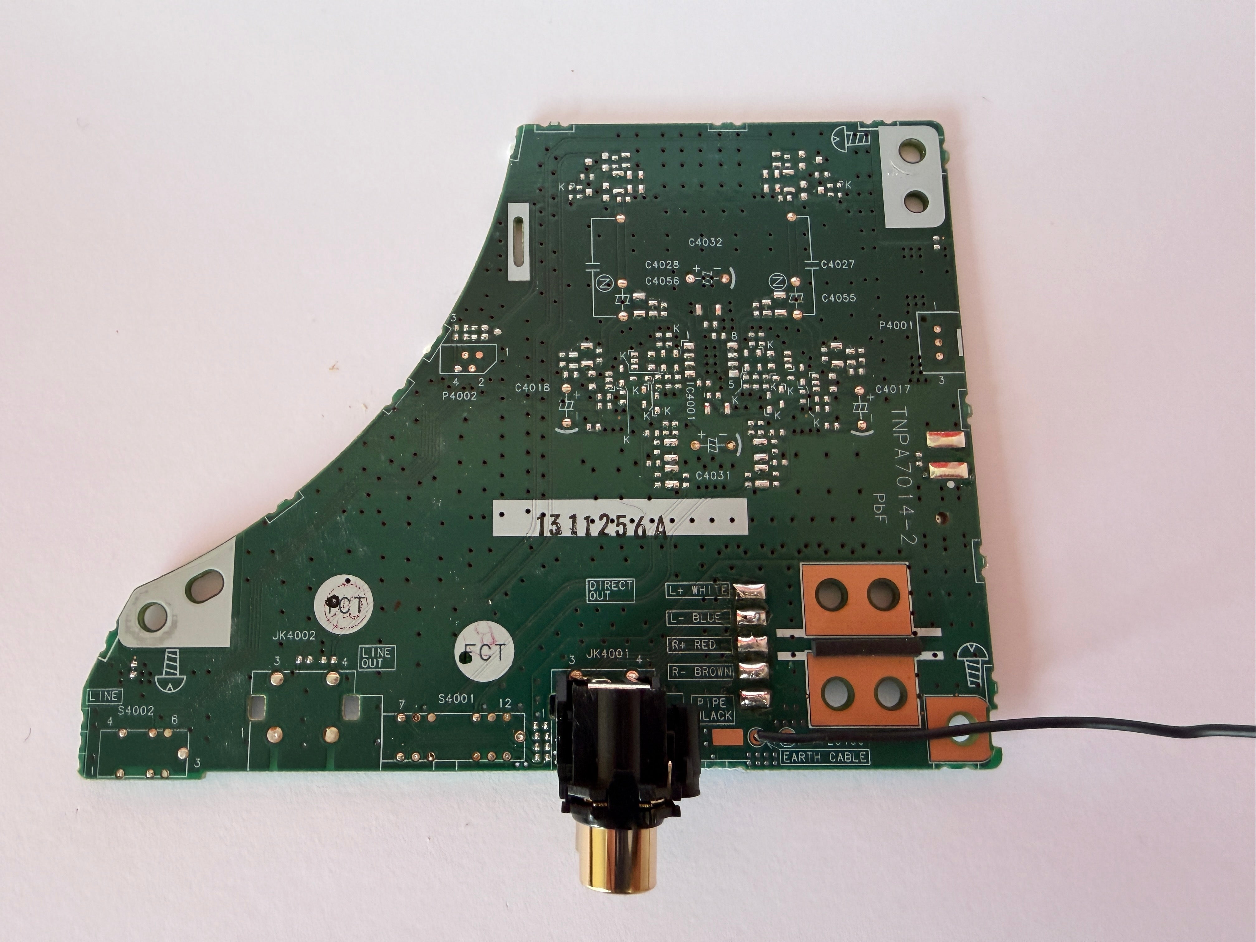 Technics SL - 1200 / 1210 MK7 - TNPA7014AA Phono PCB - PC Board (Phono Out PCB) - Deck Converters
