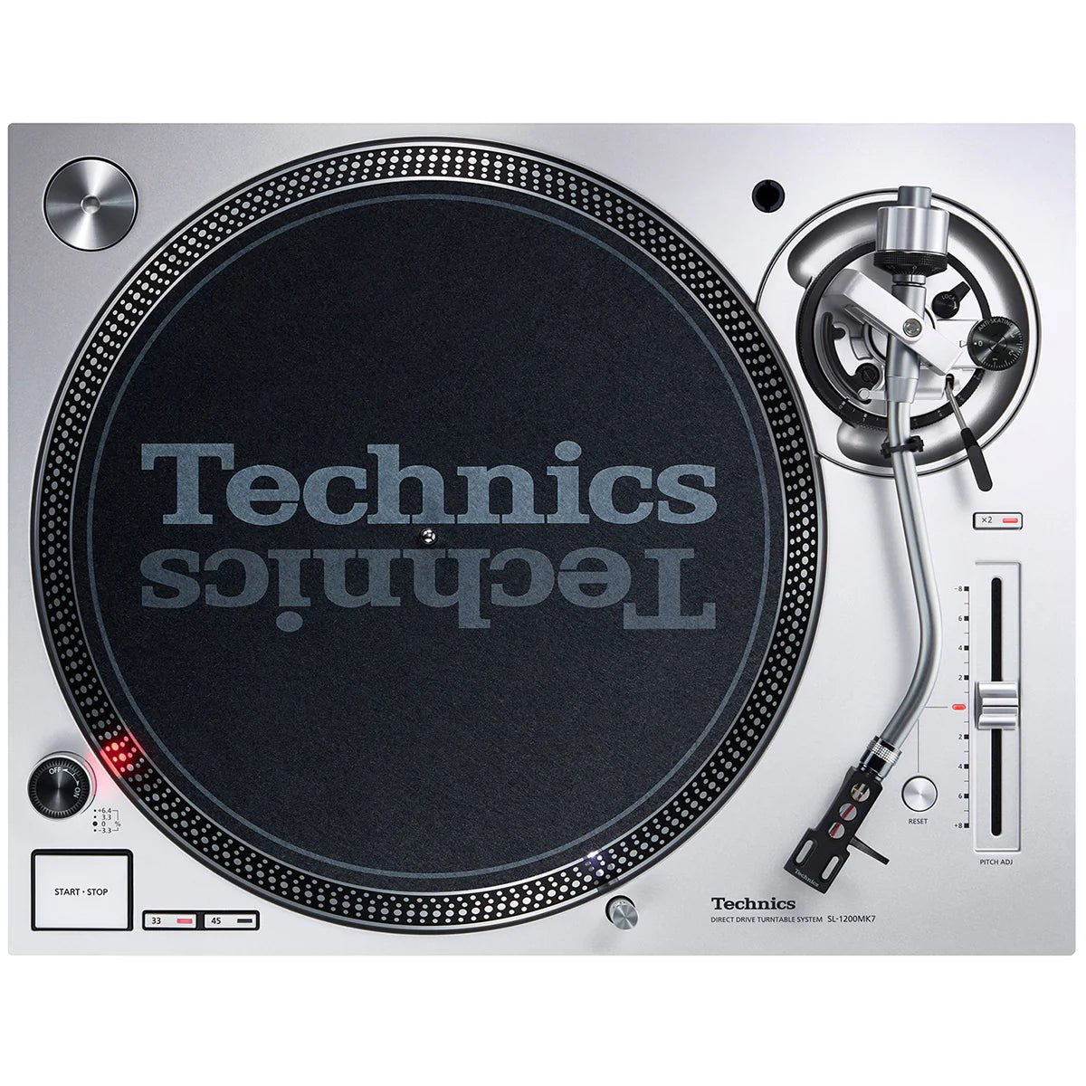 Technics SL1200MK7 Direct Drive DJ Turntable (Silver) - Deck Converters