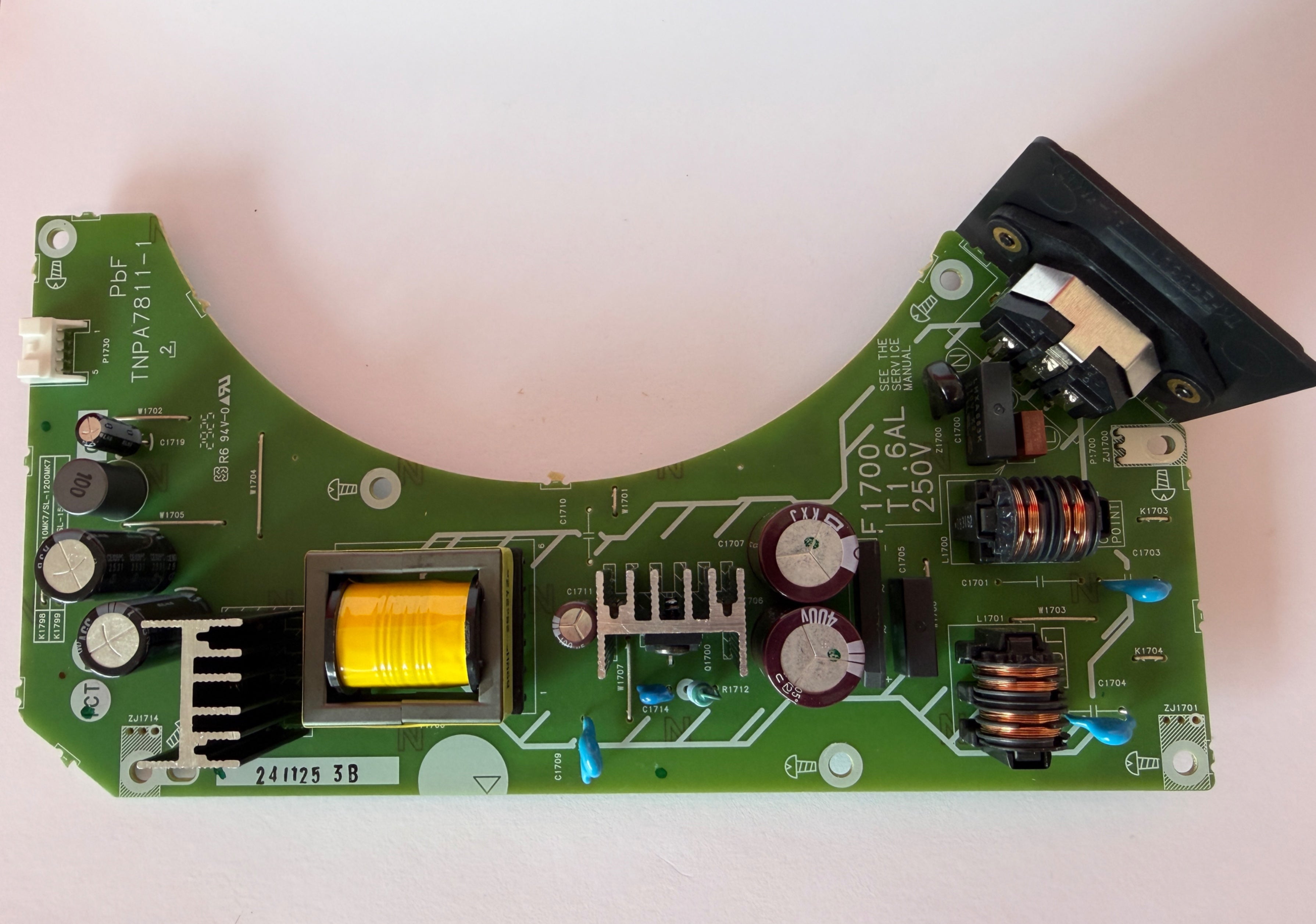 Technics SL1210 1200 MK7 SMPS PCB TNPA7811 Power Supply PCB - Deck Converters