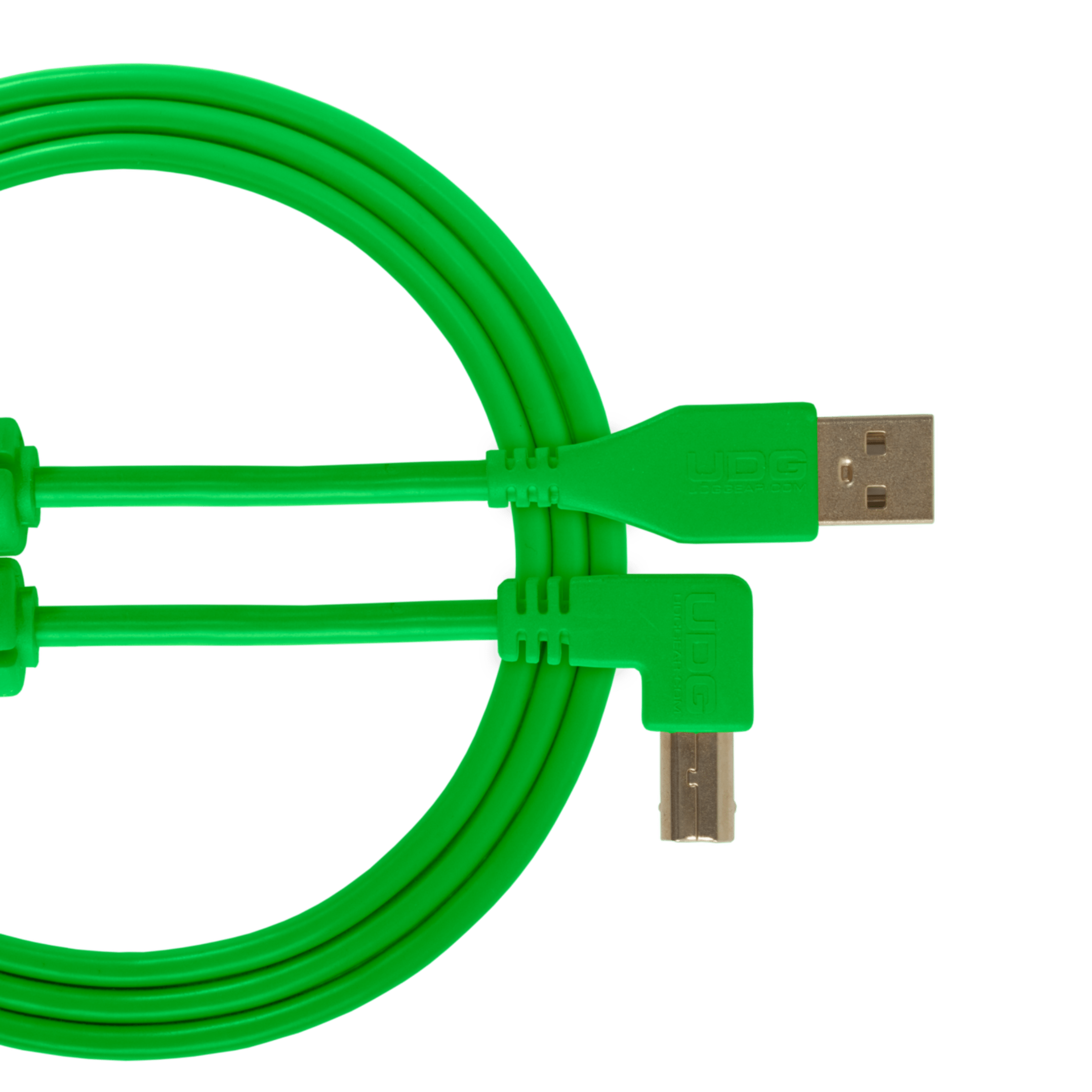 UDG Ultimate Cable USB 2.0 Type A - B Angled 3M - Green - Deck Converters