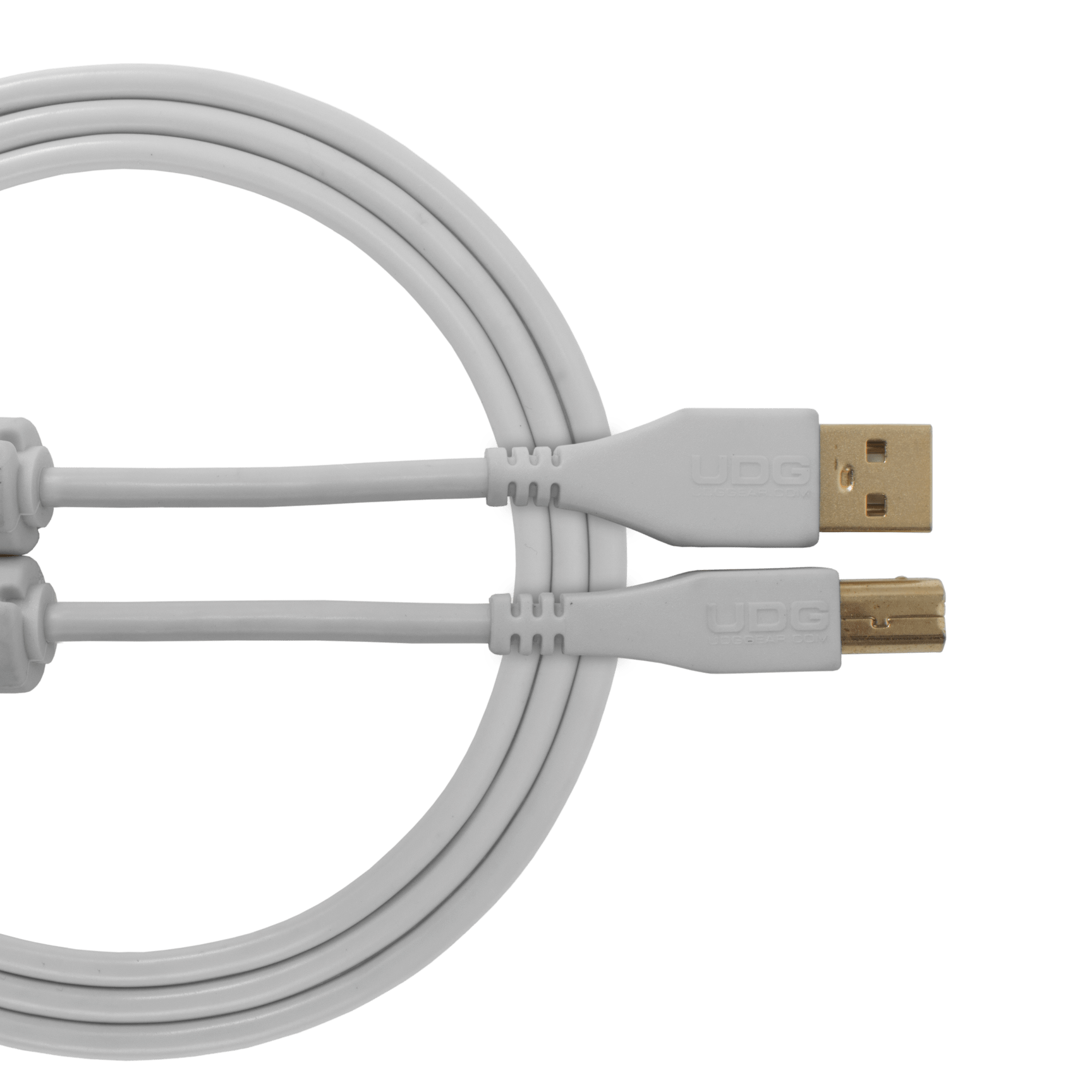 UDG Ultimate Cable USB 2.0 Type A - B Straight 1M - White - Deck Converters