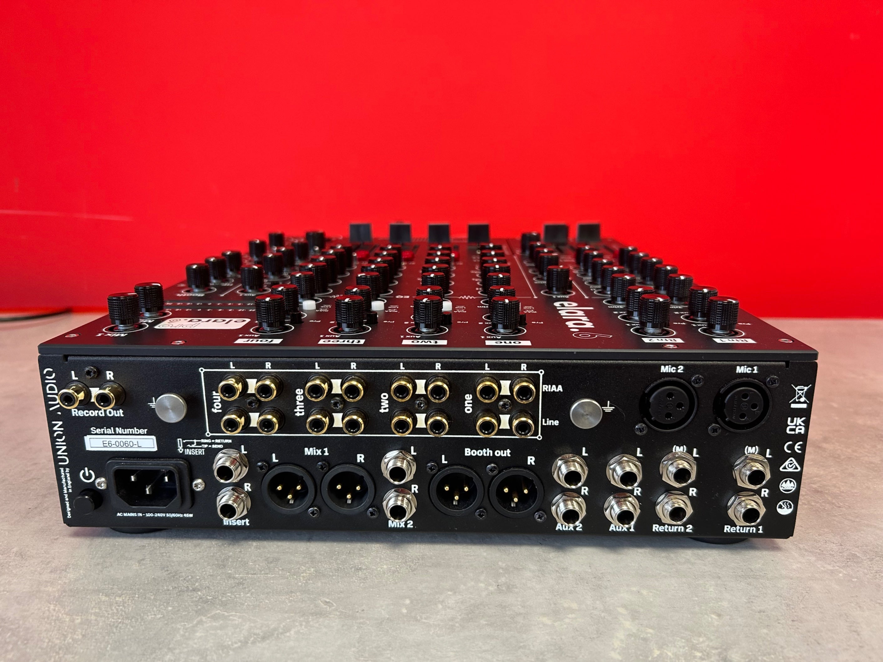 Union Audio ELARA.6 Linear 6 Channel Linear Mixer - B Stock - Deck Converters
