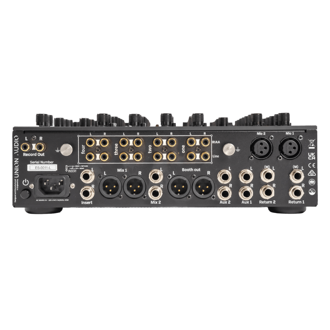 Union Audio ELARA.6 Linear 6 Channel Linear Mixer - Black - Deck Converters