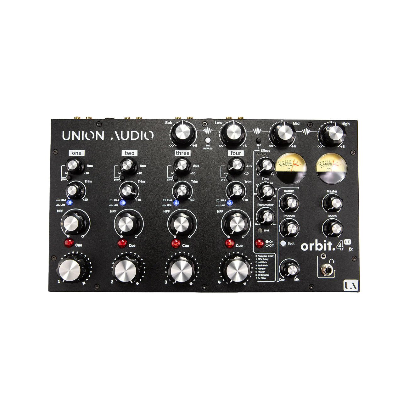 Union Audio ORBIT.4 LE FX - Rotary DJ Mixer - Deck Converters