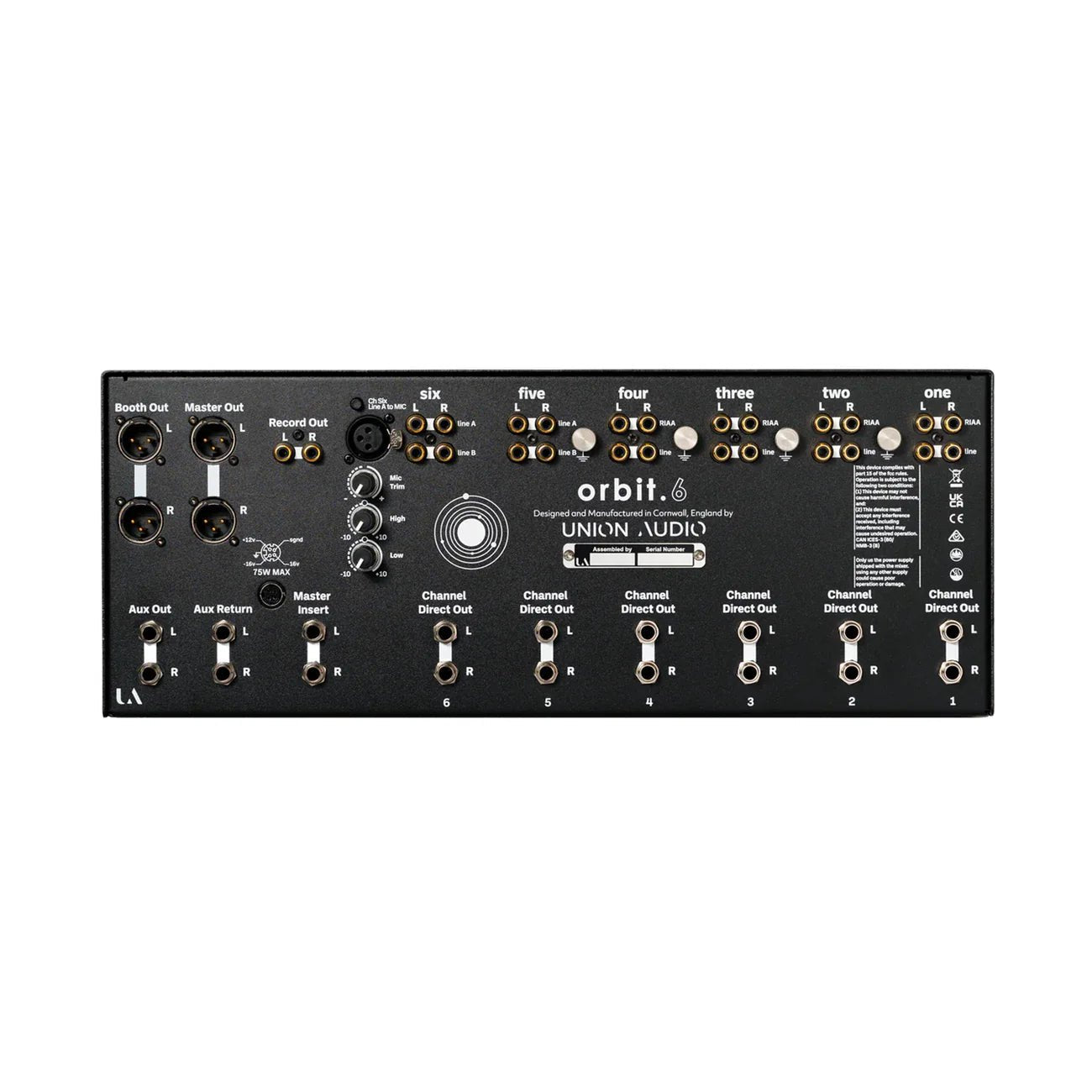 Union Audio ORBIT.6 Rotary DJ Mixer - Deck Converters