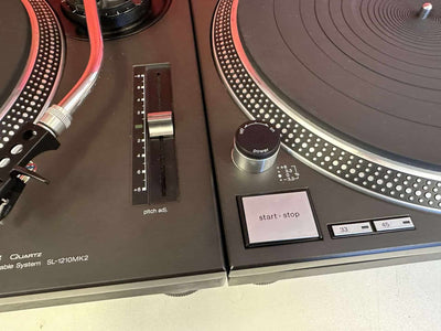 2x Technics SL 1210 MK2 Turntables Decks - Deck Converters
