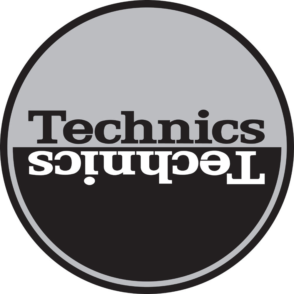 Technics Slipmat Moon 1: Silver/Black Mirror - Pair
