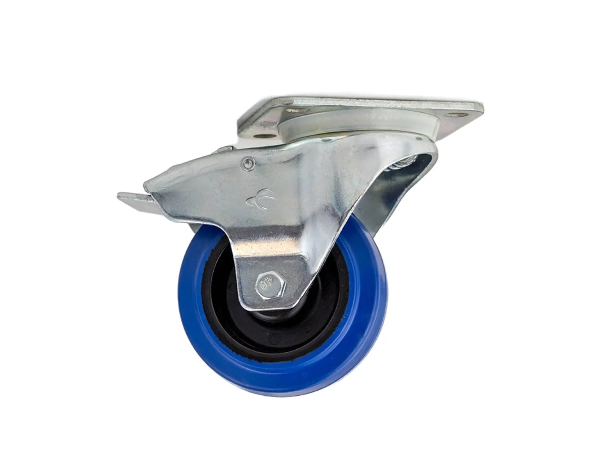 Penn Elcom 100mm / 4" Blue Swivel Braked Castor