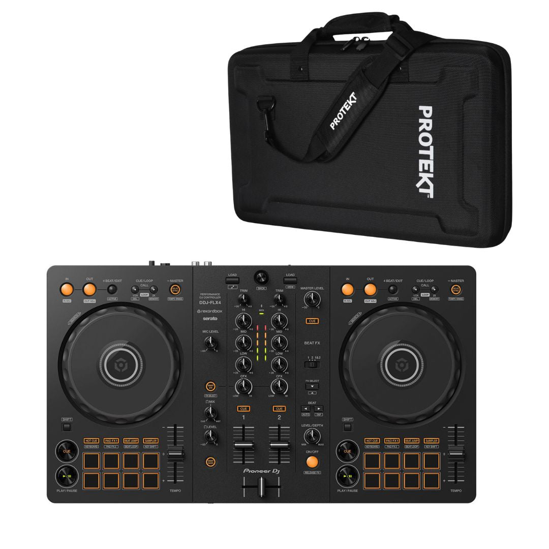 Pioneer DDJ FLX4 DJ Controller + Protekt Carry Case
