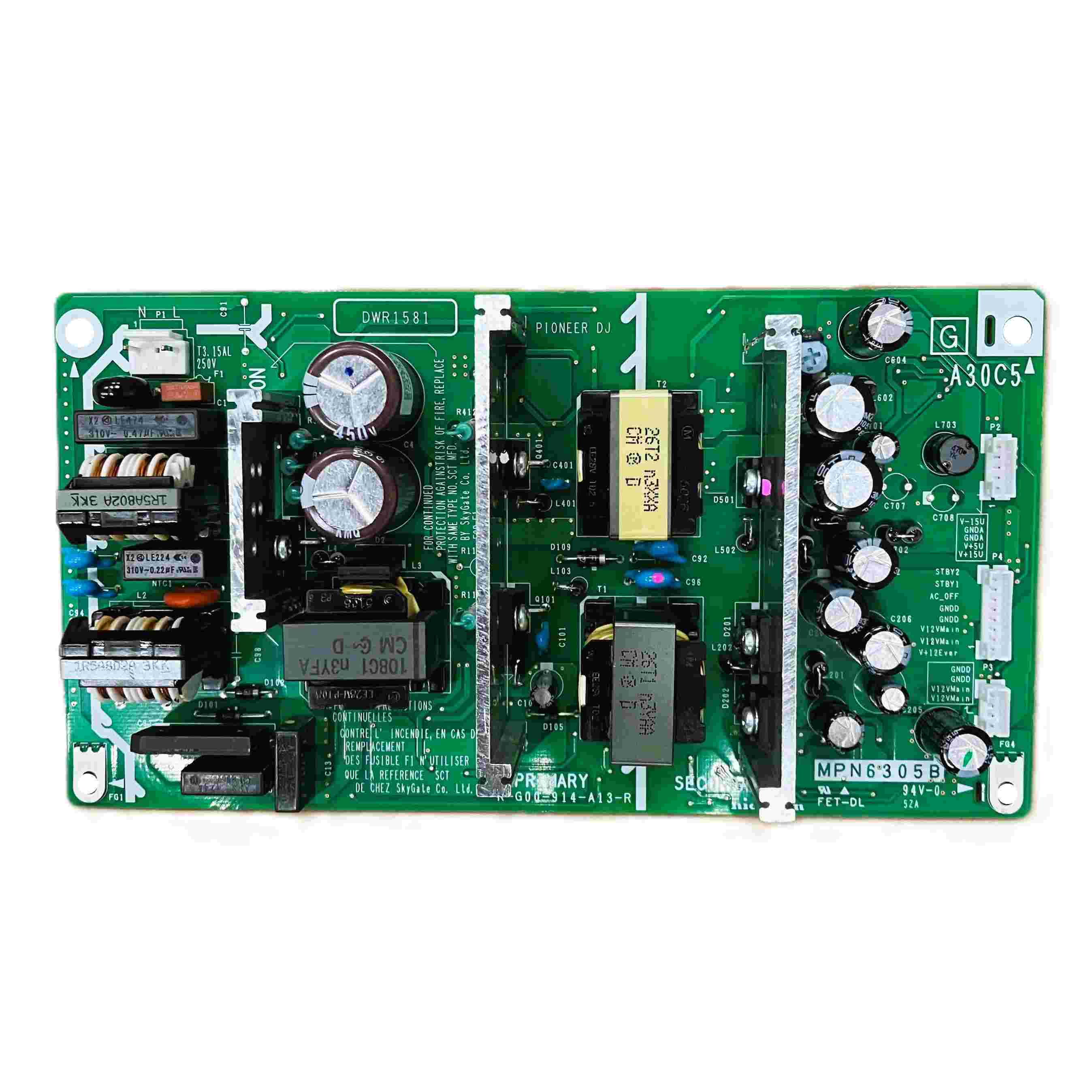 Pioneer DJ Alpha Theta Spare Parts DWR1581 Power Supply DJM